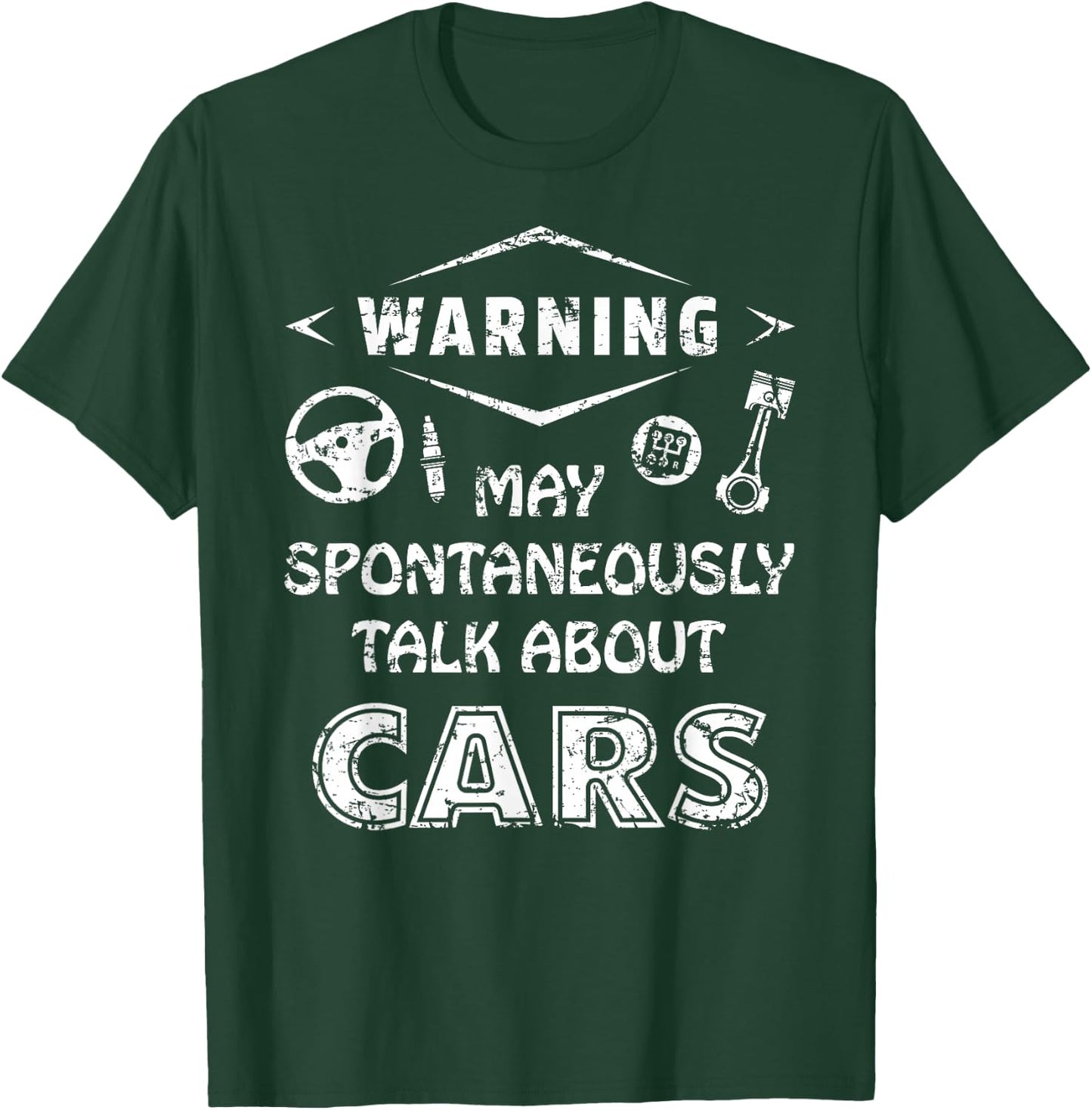 Auto Mechanic Warning May Spontaneously Talk About Cars T-Shirt - T-Shirt | Forest