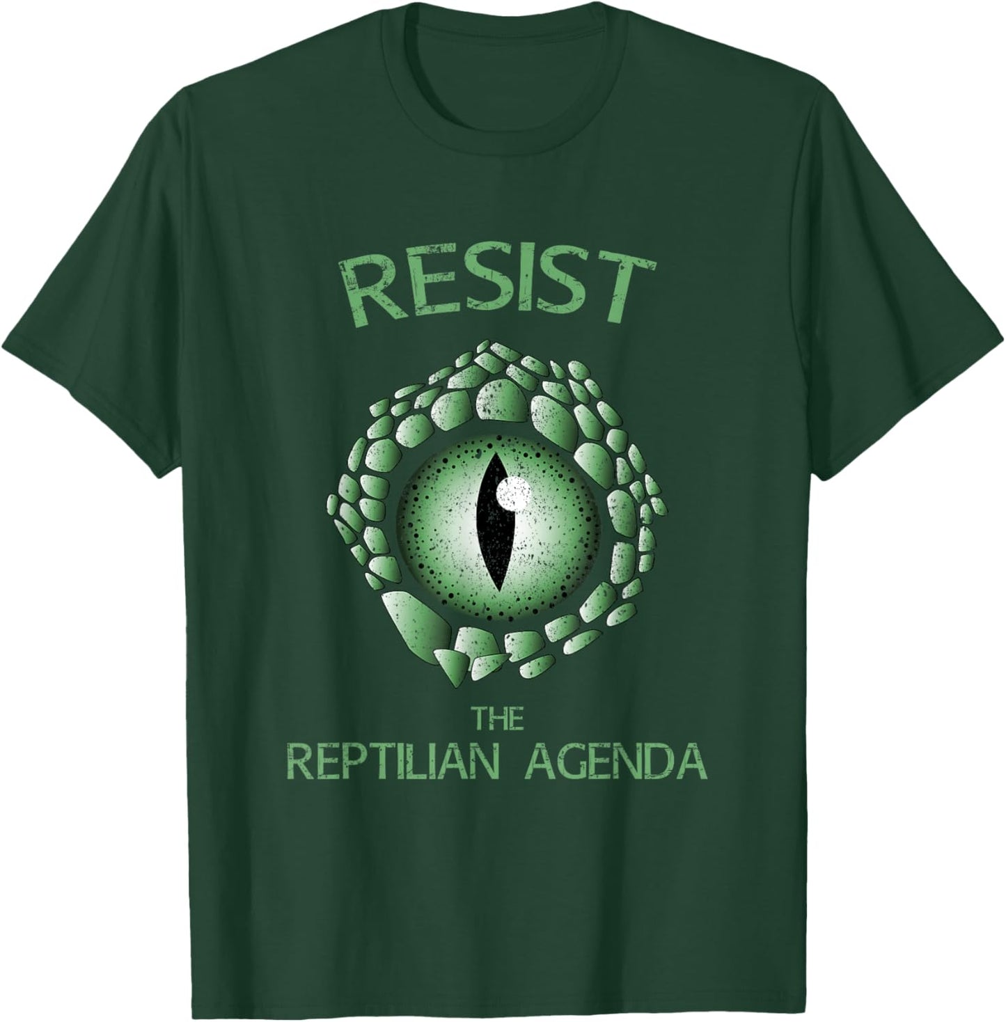 Resist the Reptile Agenda Conspiracy Theory T-Shirt - T-Shirt | Forest