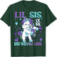 Lil Sis of the Birthday Girl Flossing Unicorn Little Sister T-Shirt - T-Shirt | Forest
