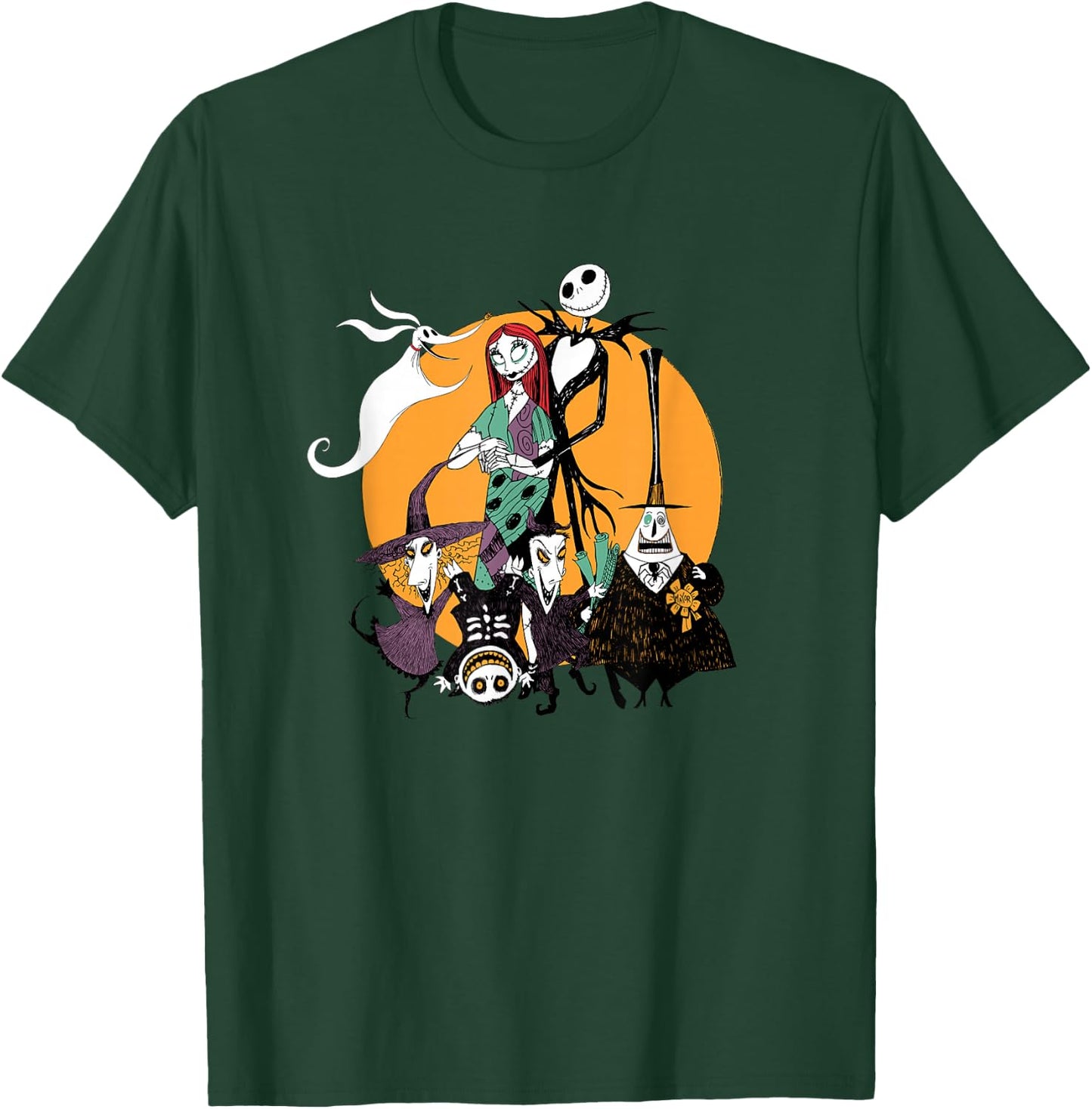 The Nightmare Before Christmas - Character Group T-Shirt - T-Shirt | Forest