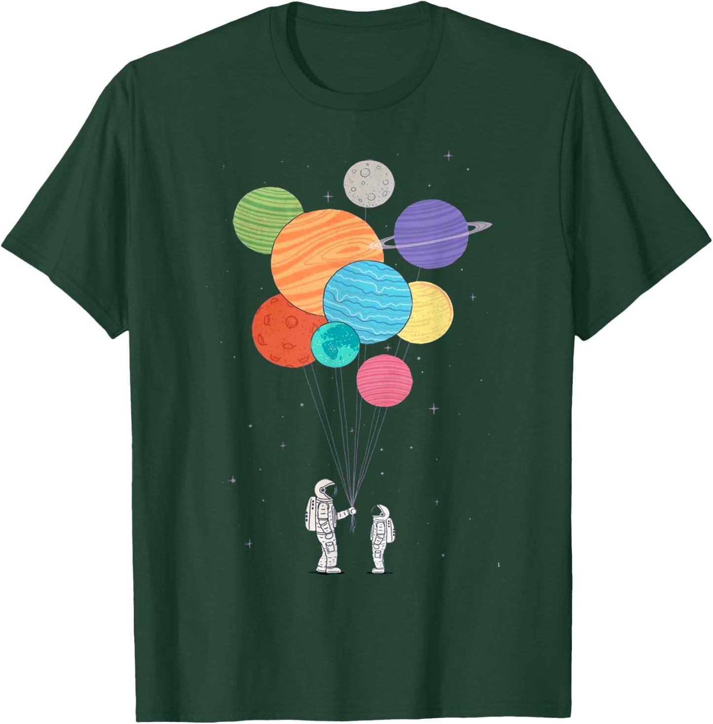 Planet Balloons T-Shirt - T-Shirt | Forest