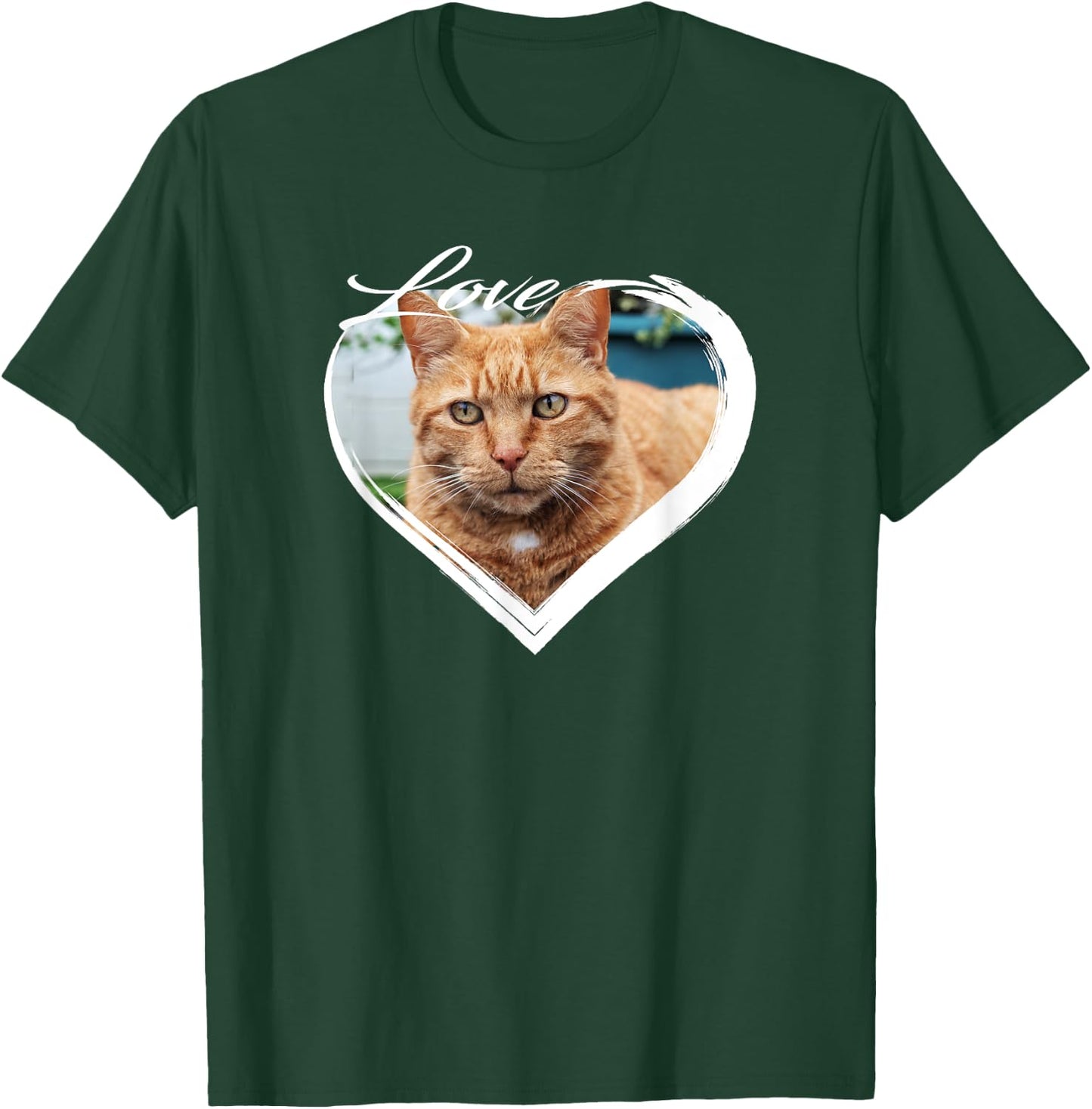 Love Orange Tabby Ginger Cat Kitten I Love My Ginger Cat Men Women T-Shirt - T-Shirt | Forest
