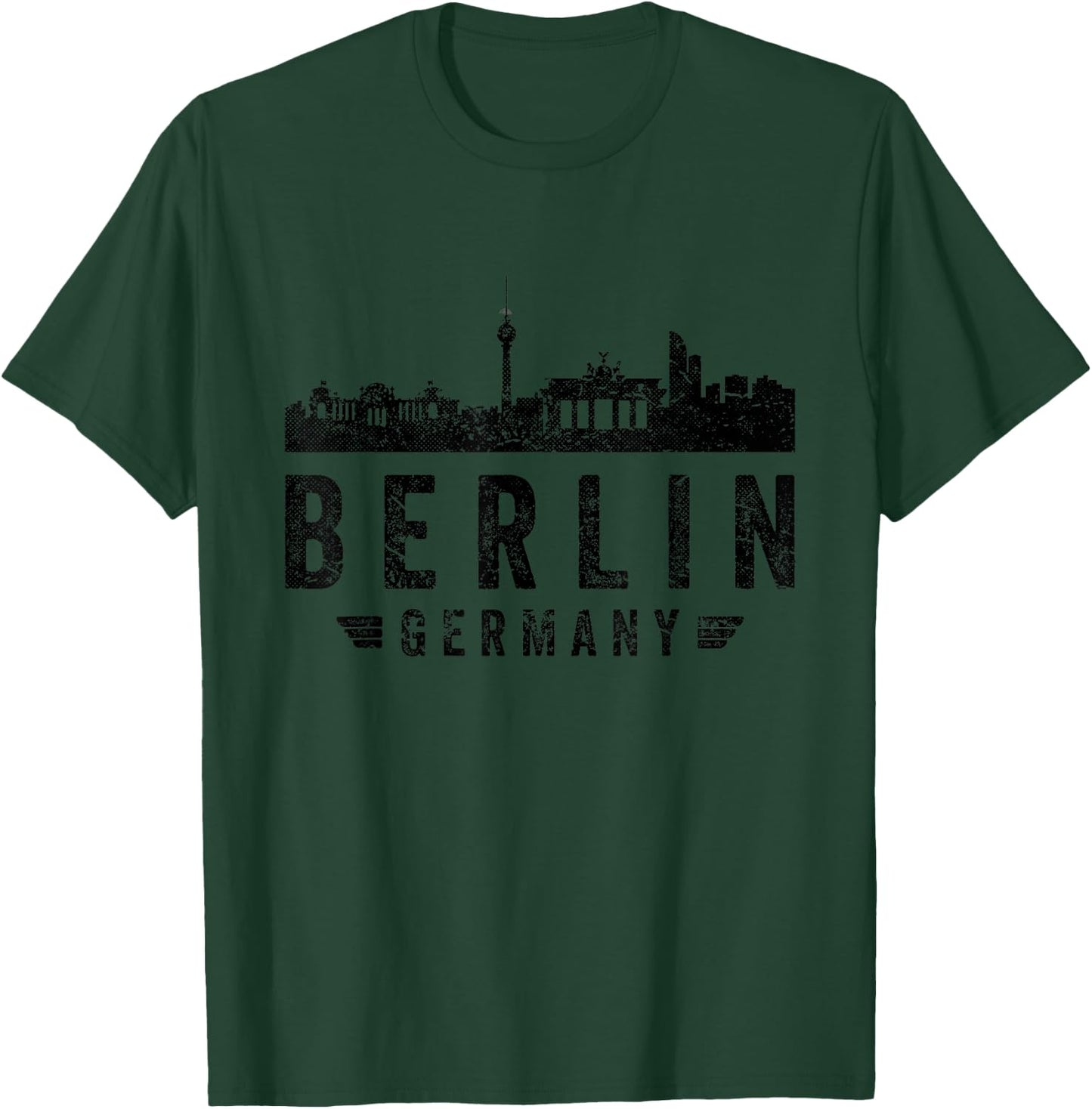 Berlin Souvenir Top Berlin Skyline Berliner T-Shirt - T-Shirt | Forest