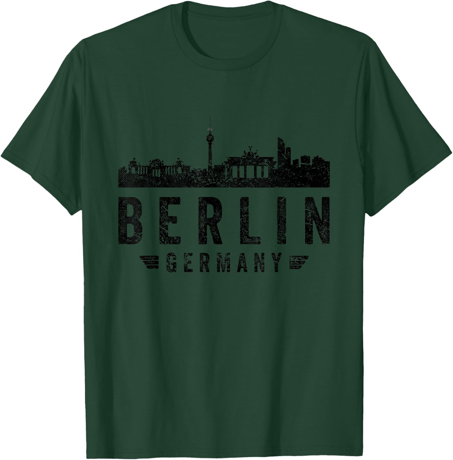 Berlin Souvenir Top Berlin Skyline Berliner T-Shirt - T-Shirt | Forest