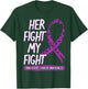 Her Fight Is My Fight Pancreatic Cancer Adenocarcinoma Gift T-Shirt - T-Shirt | Forest