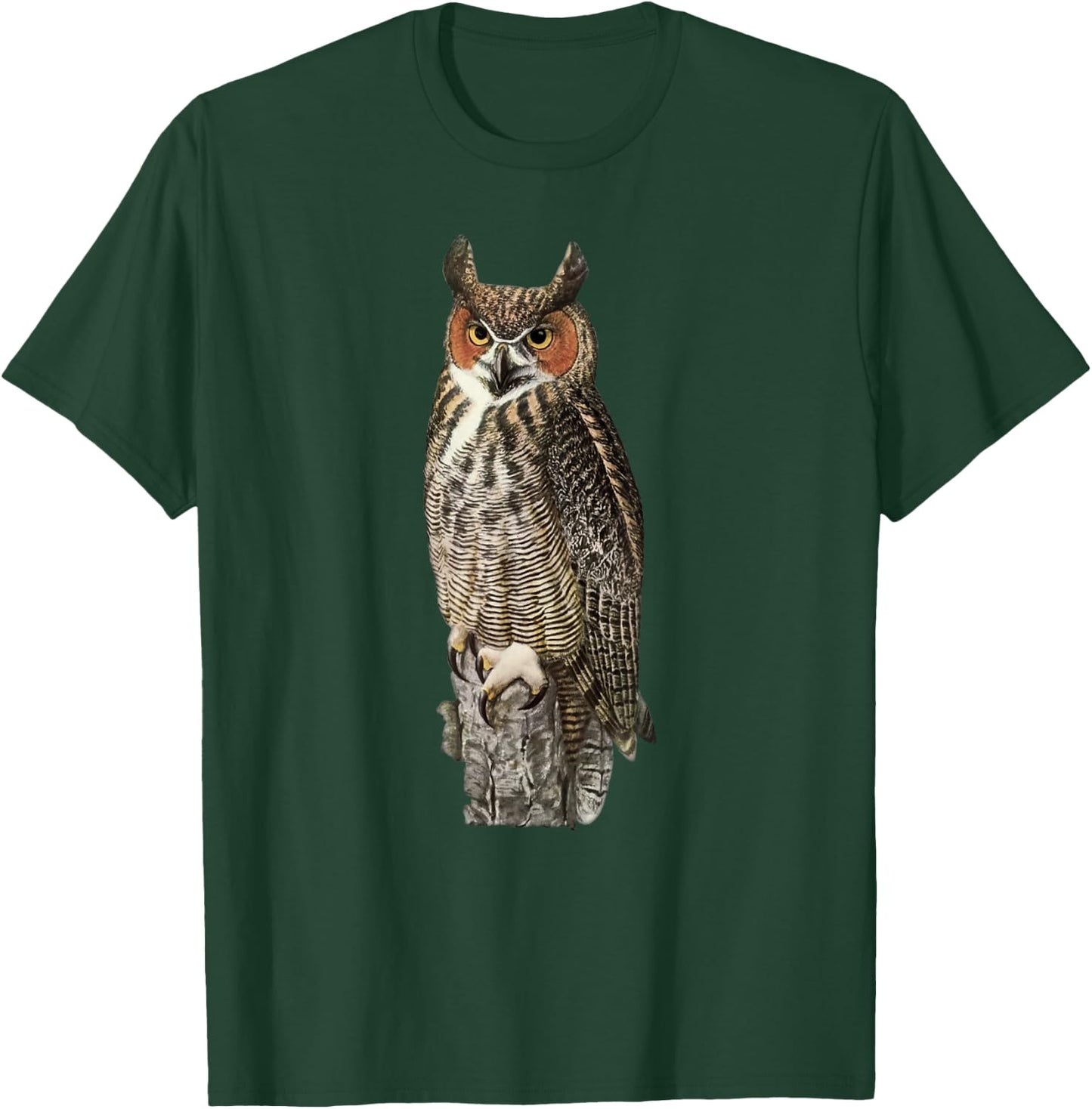 Great Horned Owl T-Shirt - T-Shirt | Forest