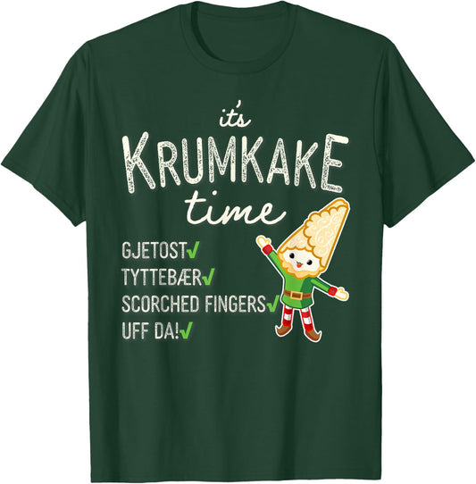 It's Krumkake Time Funny Cute Christmas T-Shirt - T-Shirt | Forest