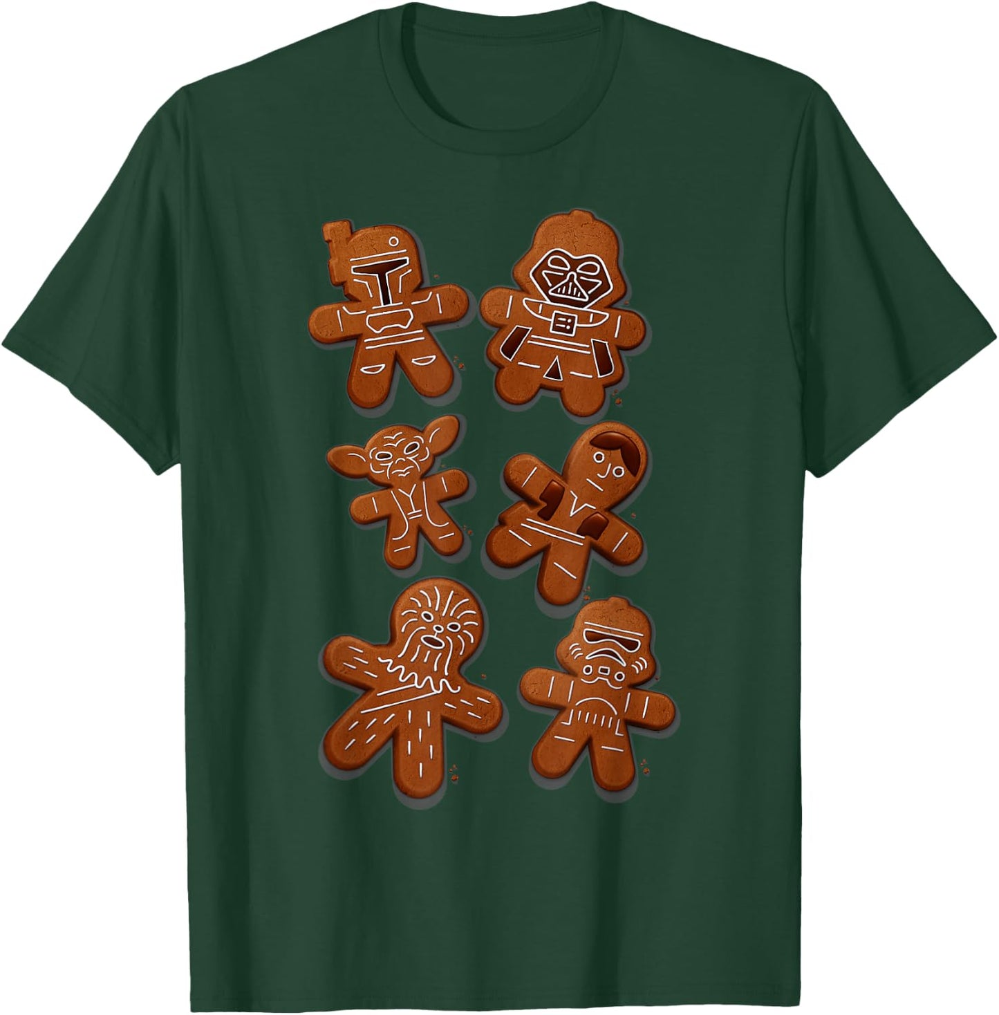 Star Wars Christmas Ginger Bread Wars Graphic T-Shirt - T-Shirt | Forest
