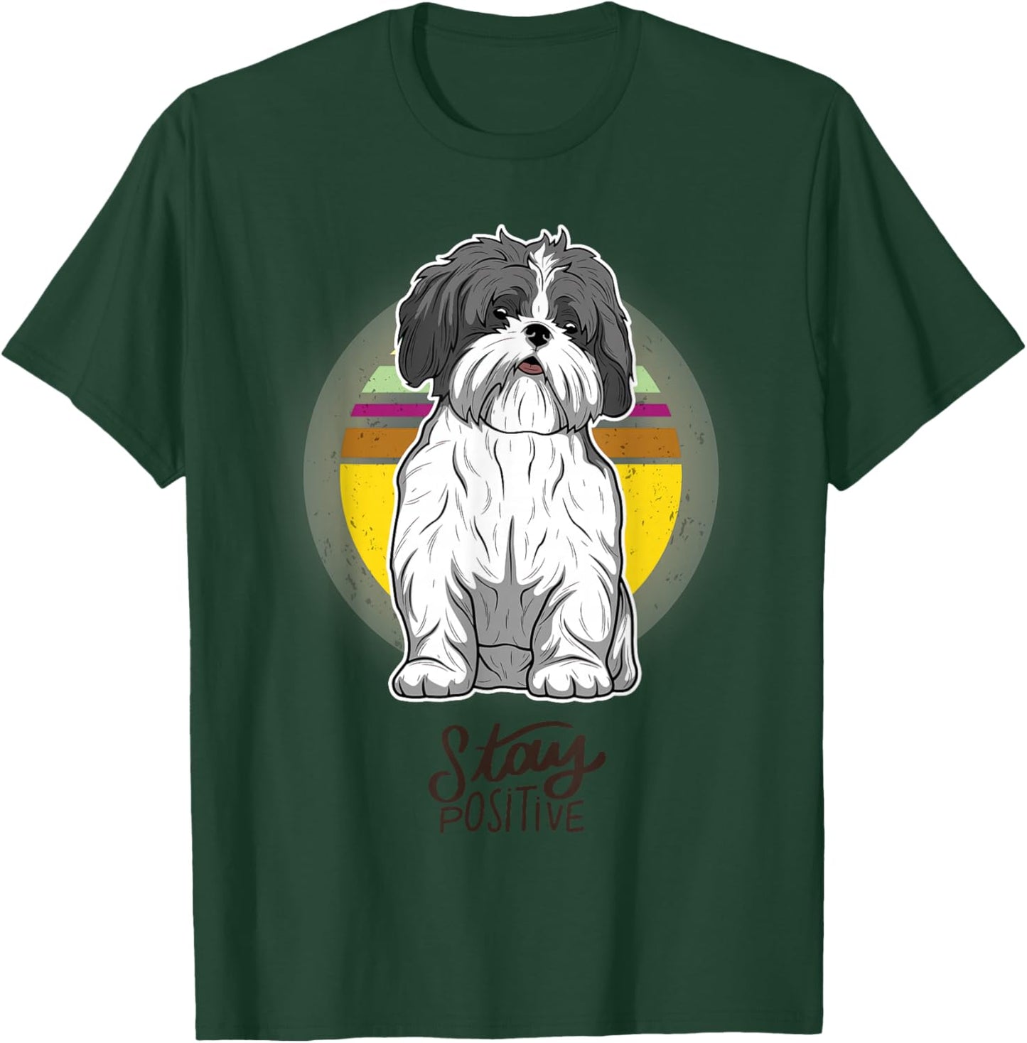 Shih Tzu Shirt Gift Woman & Men T-Shirt - T-Shirt | Forest