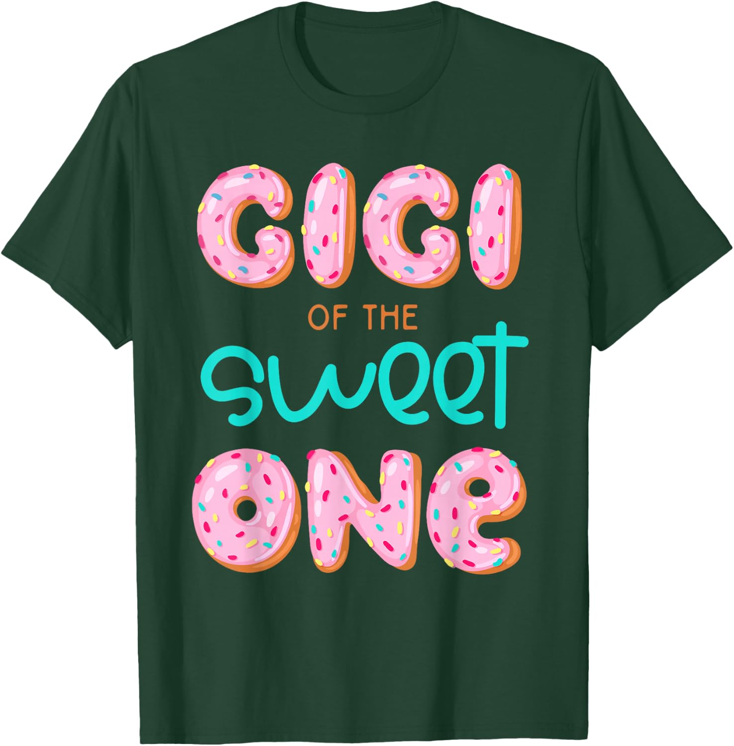 Gigi of The Sweet One First Birthday Matching Family Donut T-Shirt - T-Shirt | Forest
