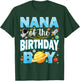 Nana of The Birthday Boy Astronaut Family Space Planets T-Shirt - T-Shirt | Forest