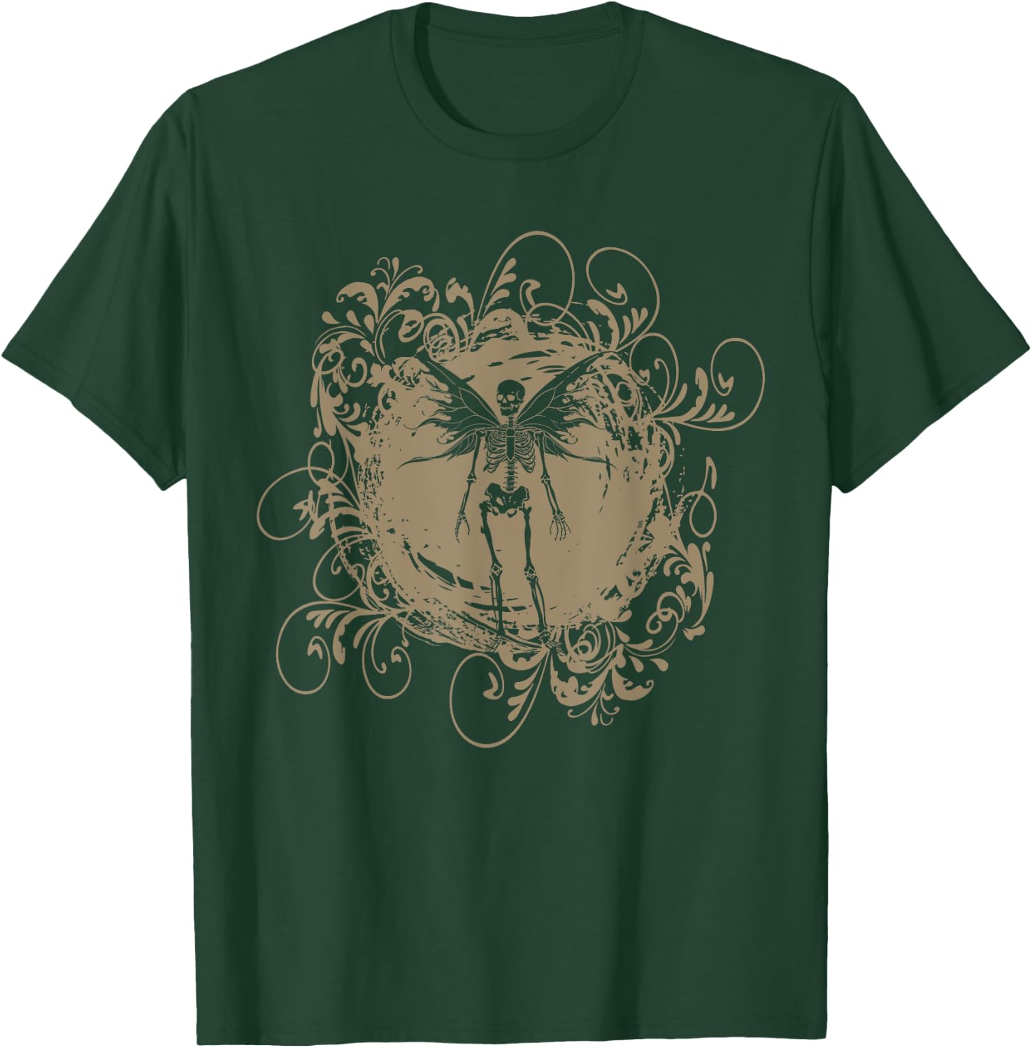 Fairy Grunge Fairycore Aesthetic Skeleton Butterfly Gothic T-Shirt - T-Shirt | Forest