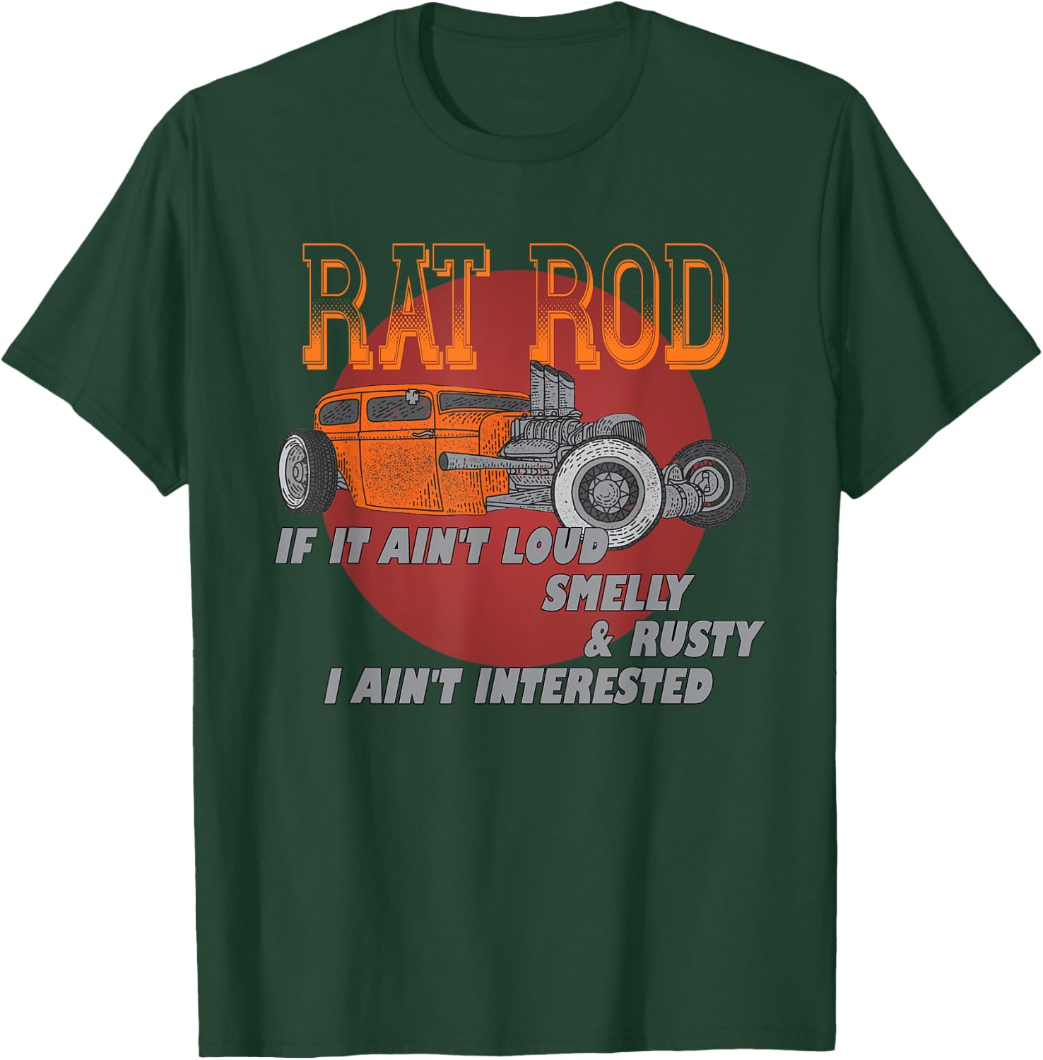 Men's Vintage Hot rod, American Ratrod, Rat Rod, Hot Rod T-Shirt - T-Shirt | Forest