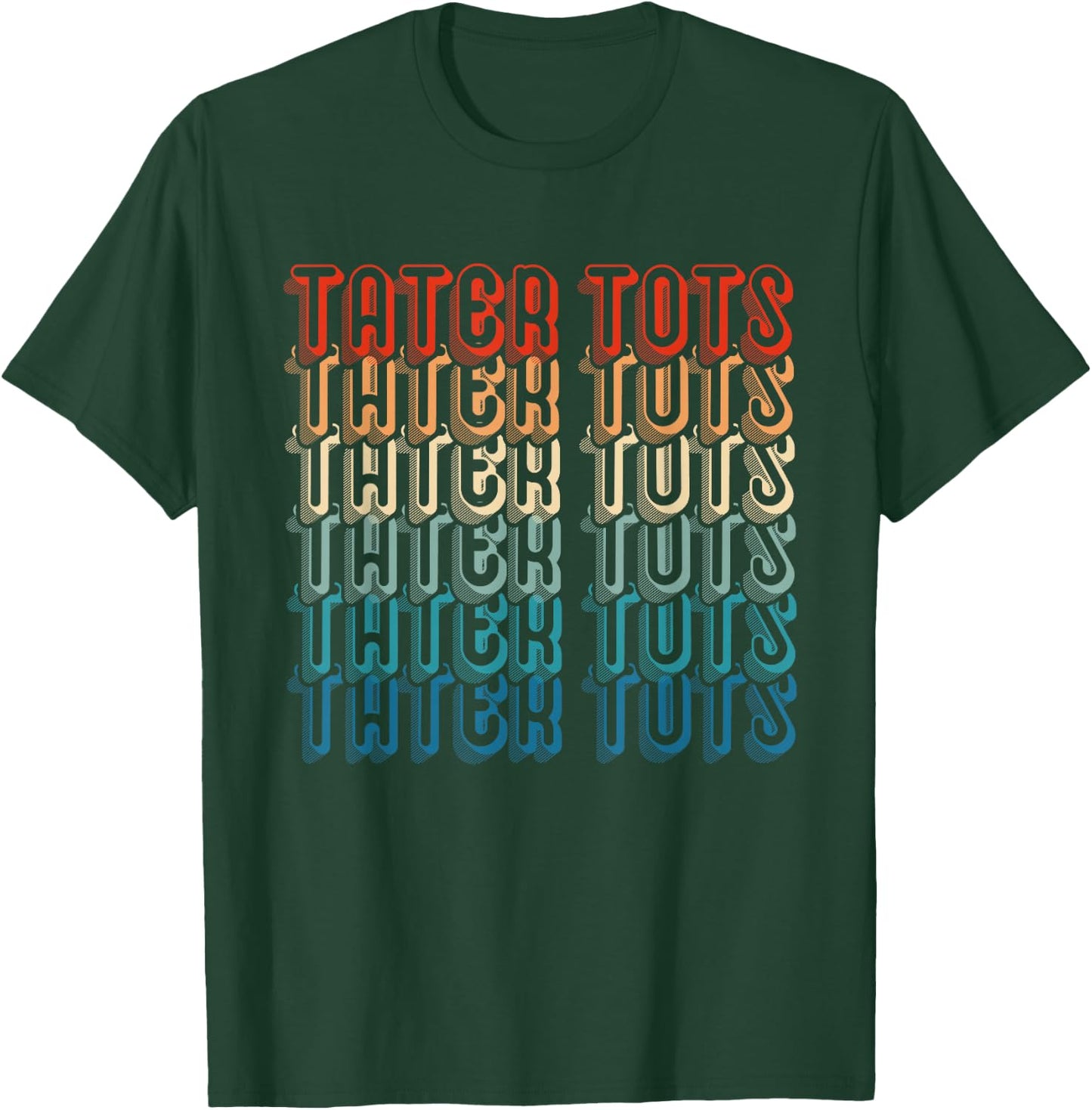 Tater Tot Retro Vintage Funny Potato Foodie Tater Tots T-Shirt - T-Shirt | Forest