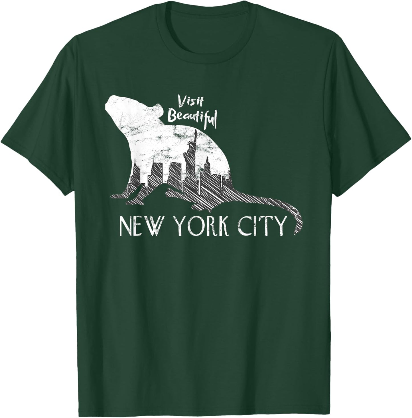 New York City Rat Funny Joke Humor Sarcastic T-Shirt - T-Shirt | Forest