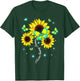 Addiction Recovery Awareness Sunflower Butterfly Ribbon T-Shirt - T-Shirt | Forest