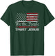 We The People Trust In Jesus - Christian Patriotic USA Flag T-Shirt - T-Shirt | Forest