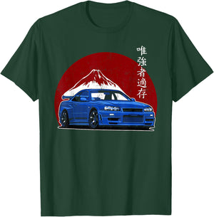 JDM Japan Motorsport Tuning Car Legend 90s T-Shirt - T-Shirt | Forest