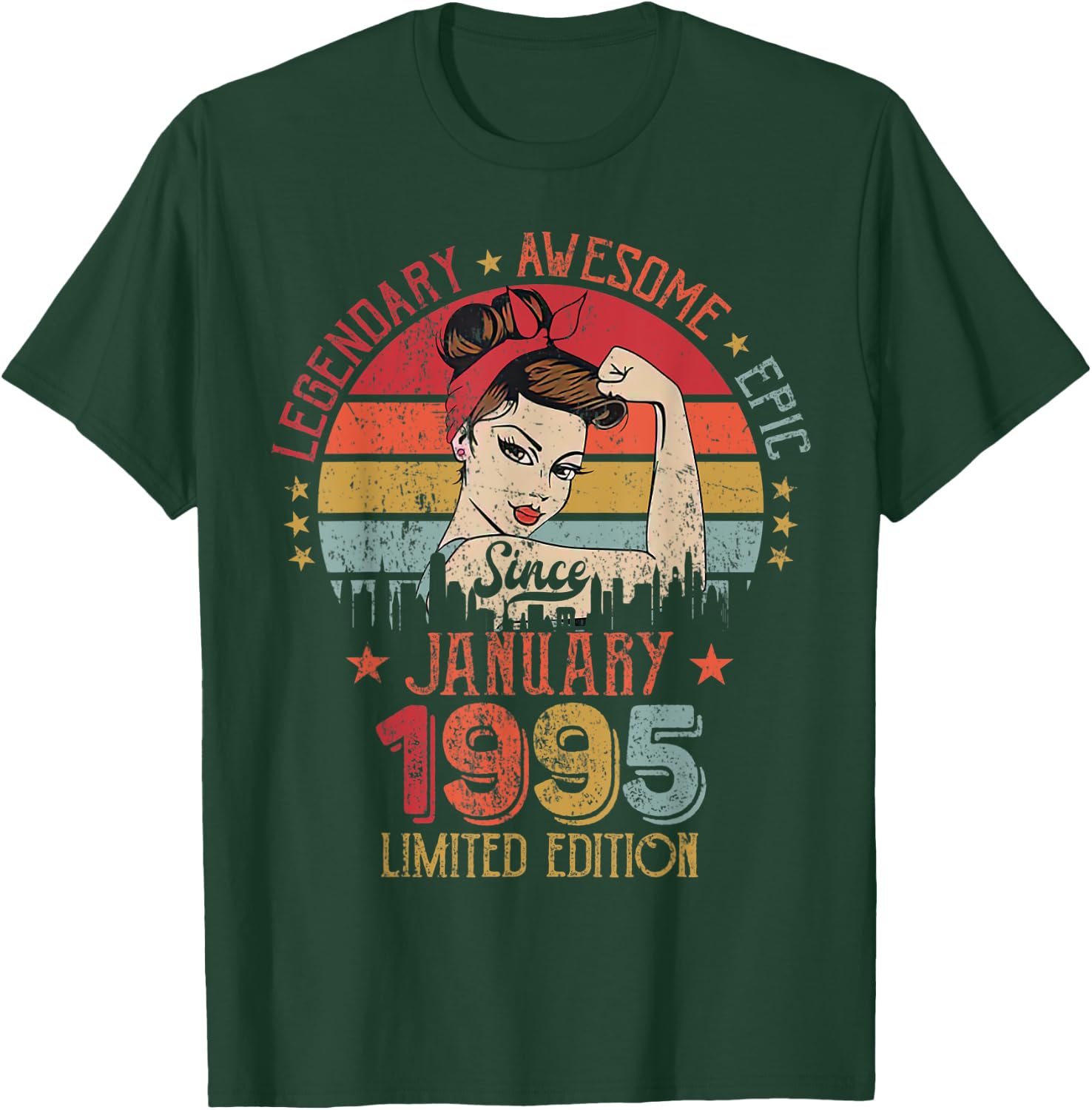 Legendary Awesome Epic Limited Edition Since January 1995 T-Shirt - T-Shirt | Forest