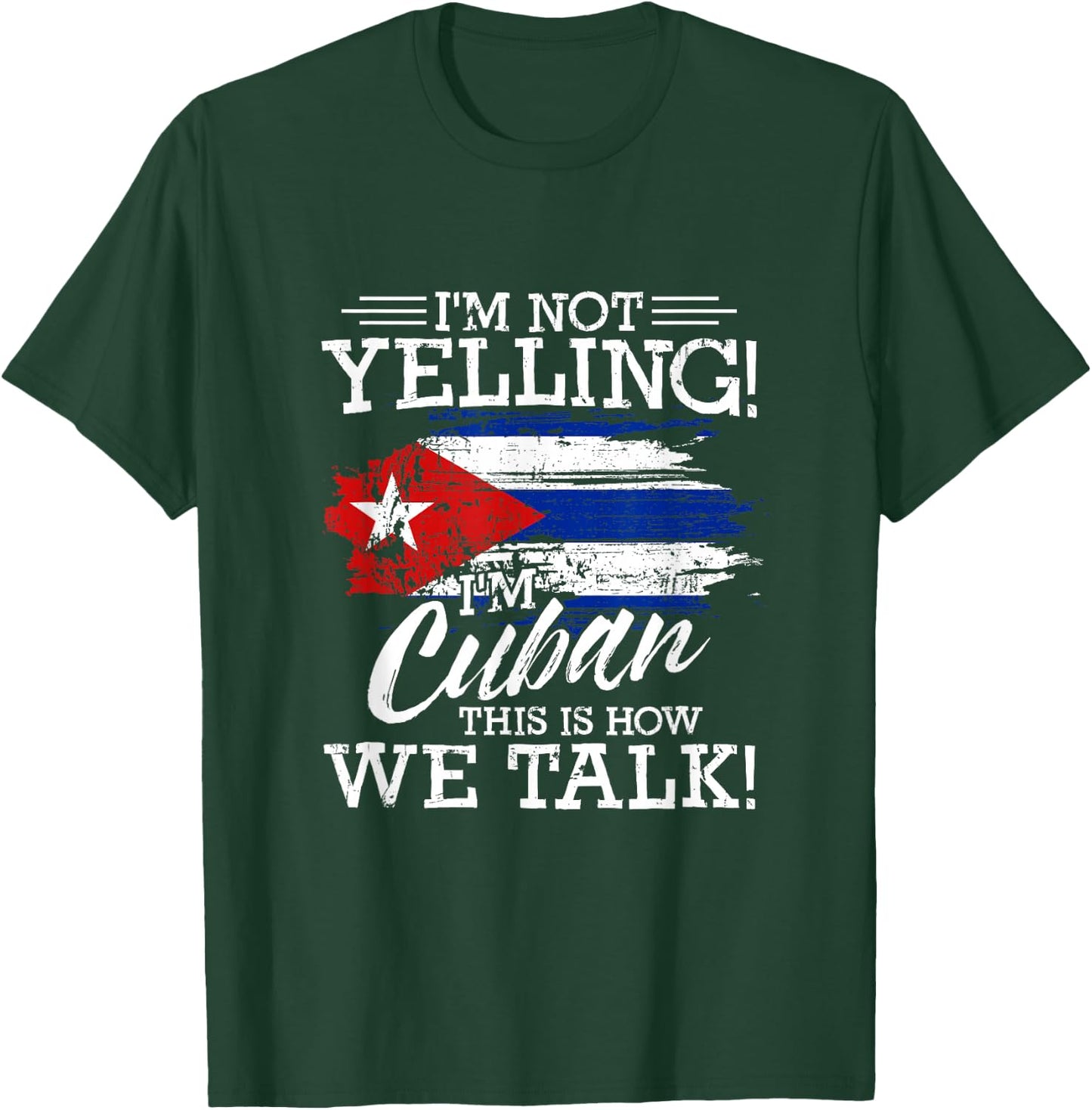 Funny Cuba Lover Graphic Men Kids Cuban T-Shirt - T-Shirt | Forest
