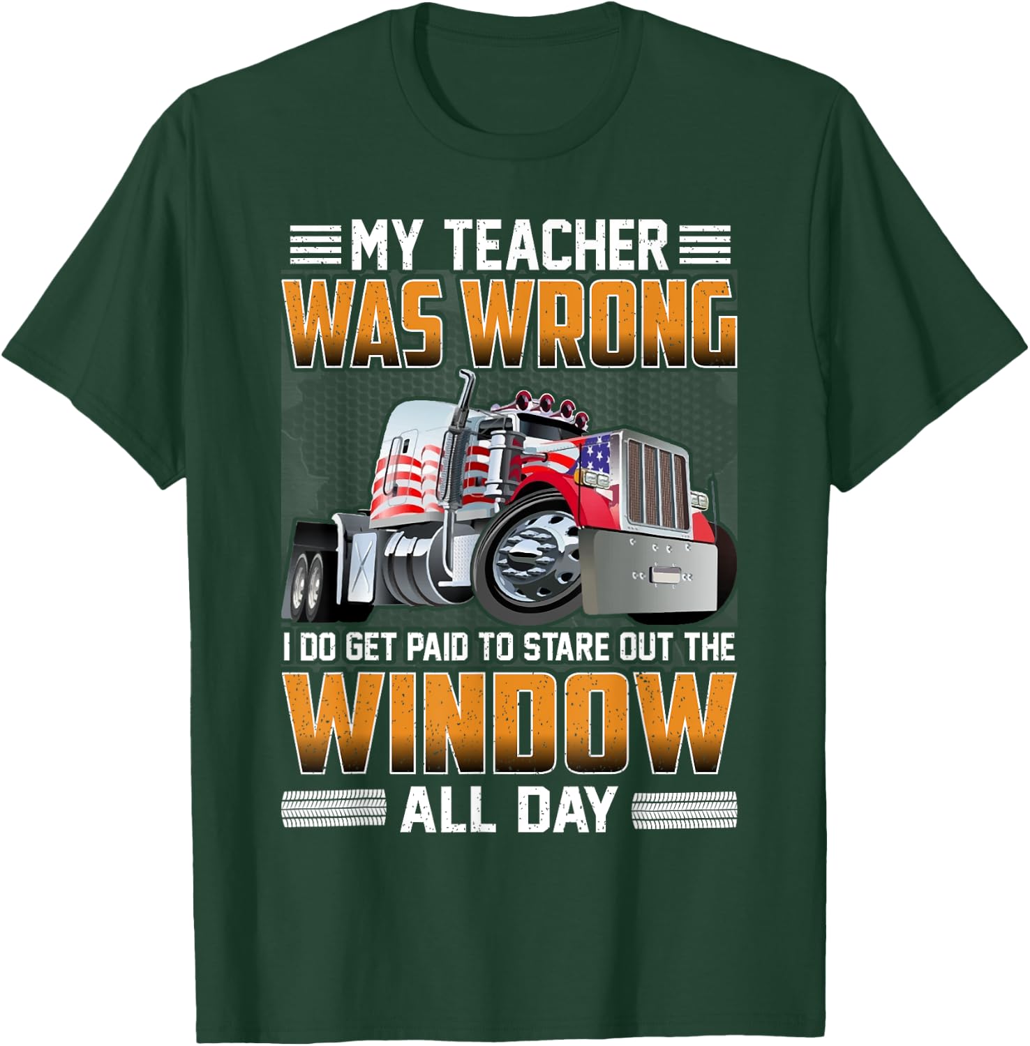 My Teacher Was Wrong I Do Get Paid To Stare Out The Window Women Kids T-Shirt - T-Shirt | Forest