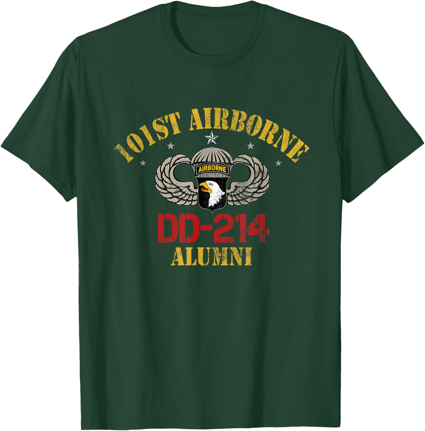 U.S Army 101st Airborne DD-214 Alumni Veterans Day Gift Men T-Shirt - T-Shirt | Forest