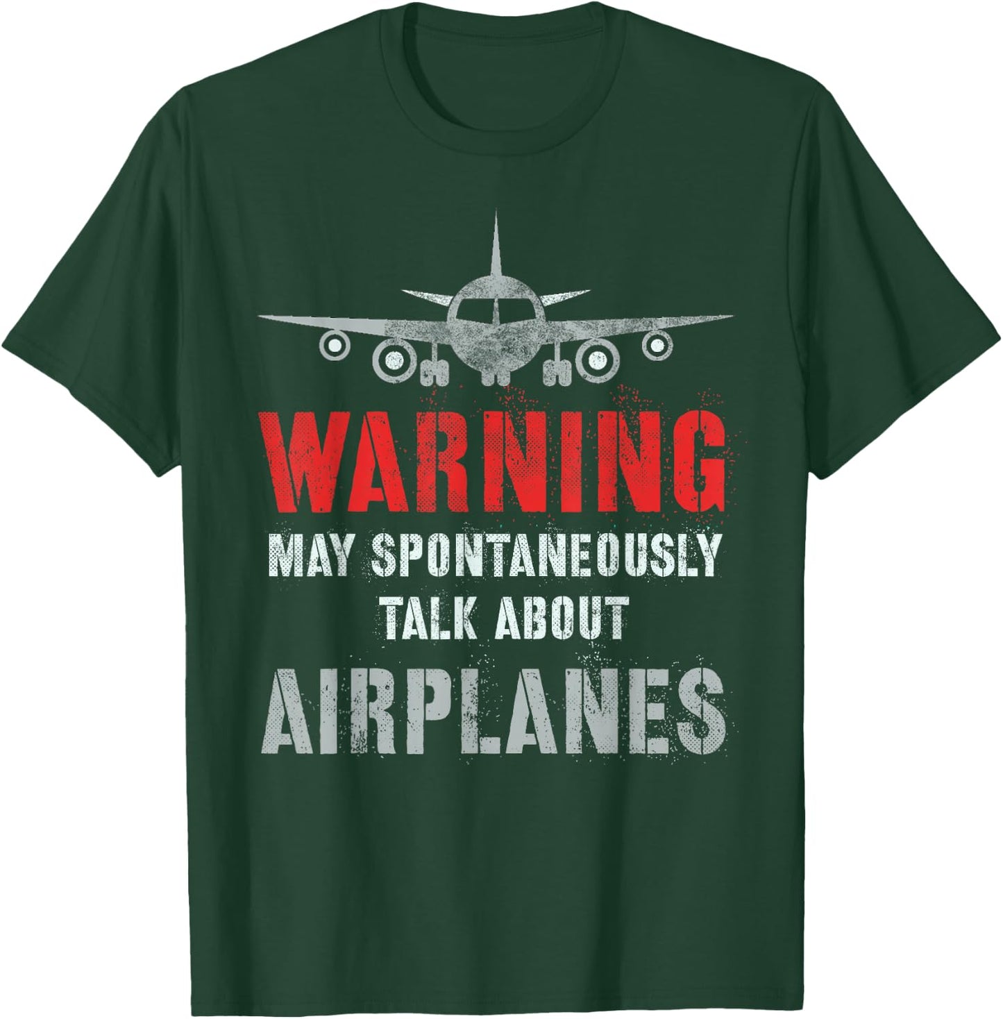 Vintage I May Spontaneously TALK ABOUT AIRPLANES Fly Model T-Shirt - T-Shirt | Forest