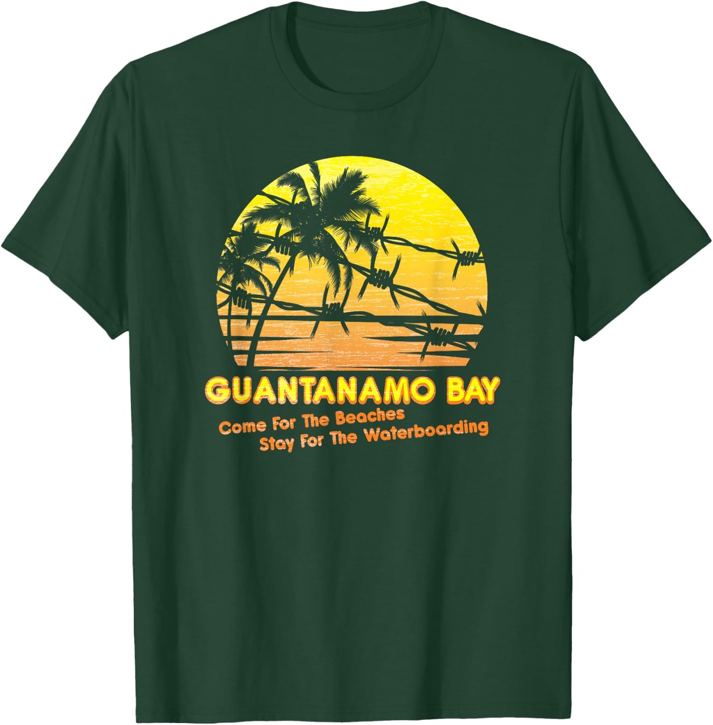 MEDALS OF AMERICA EST. 1976 GUANTANAMO BAY - Men's Black Classic Fit Short Sleeve - Small T-Shirt - T-Shirt | Forest