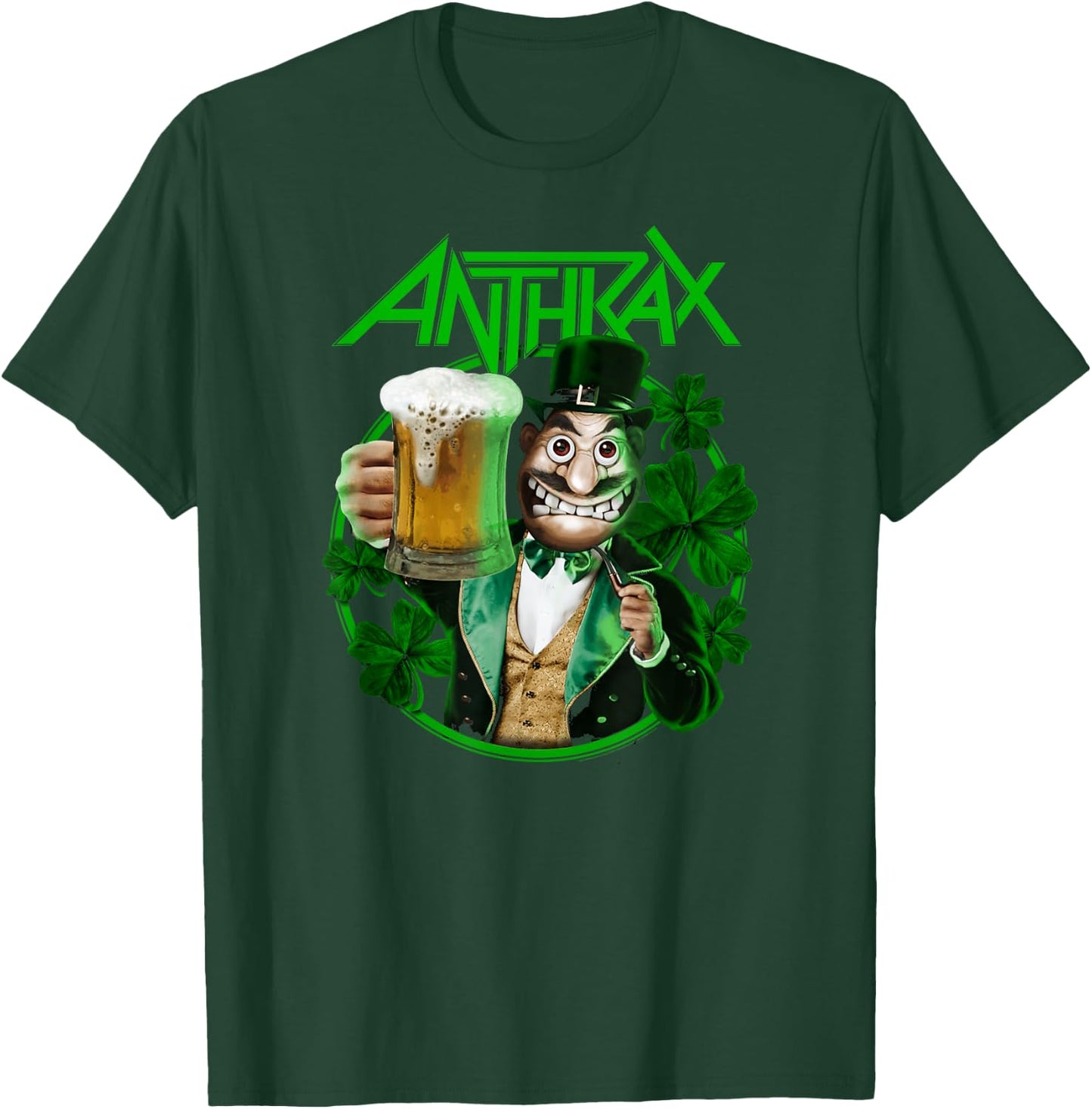Anthrax – St. Patrick's Day Beer Shamrock T-Shirt - T-Shirt | Forest