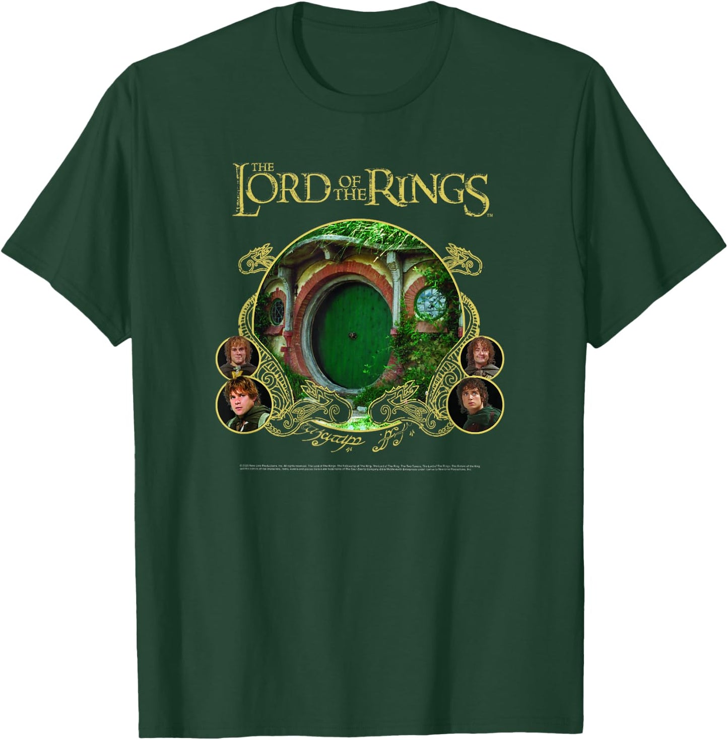 Lord of The Rings Shire Group Poster T-Shirt - T-Shirt | Forest