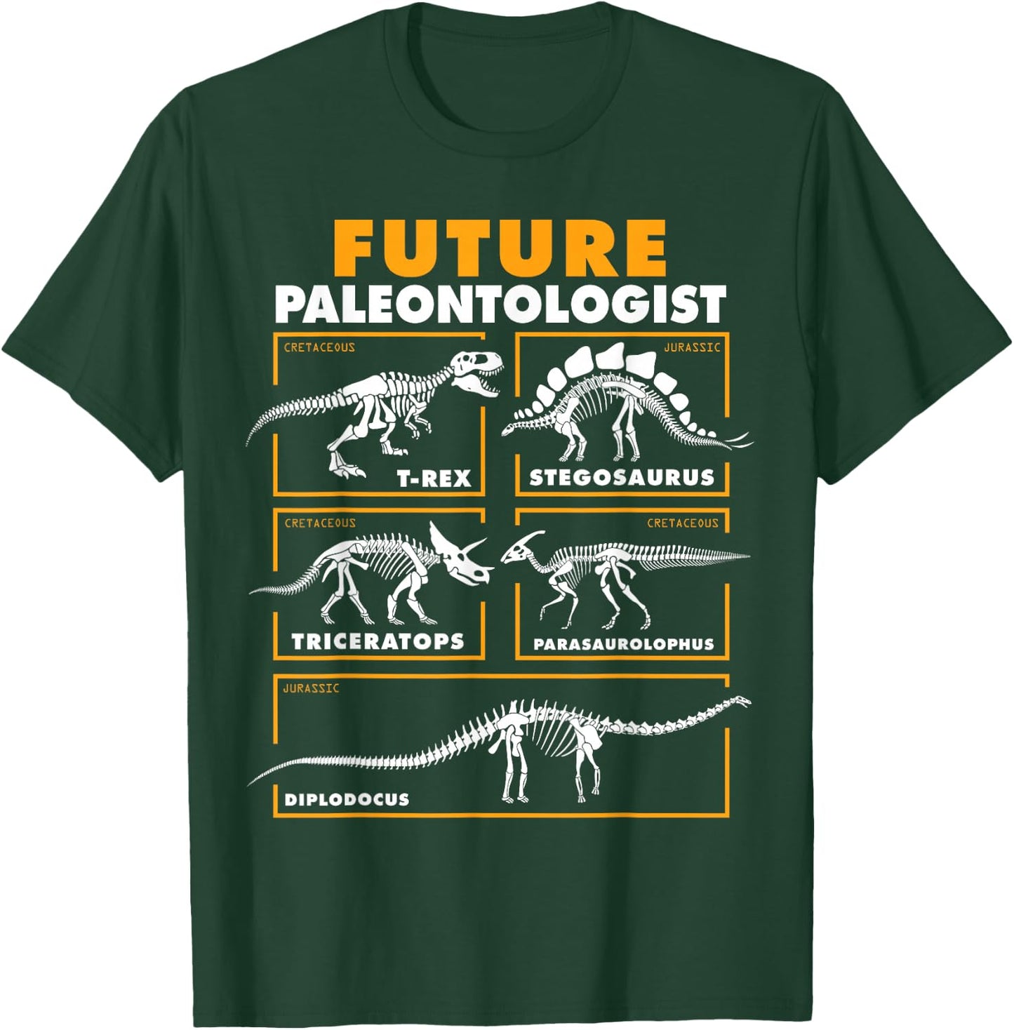 Future Paleontologist Dinosaur Fossil Paleontology Kids Boys T-Shirt - T-Shirt | Forest
