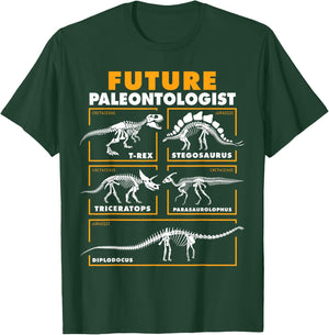 Future Paleontologist Dinosaur Fossil Paleontology Kids Boys T-Shirt - T-Shirt | Forest