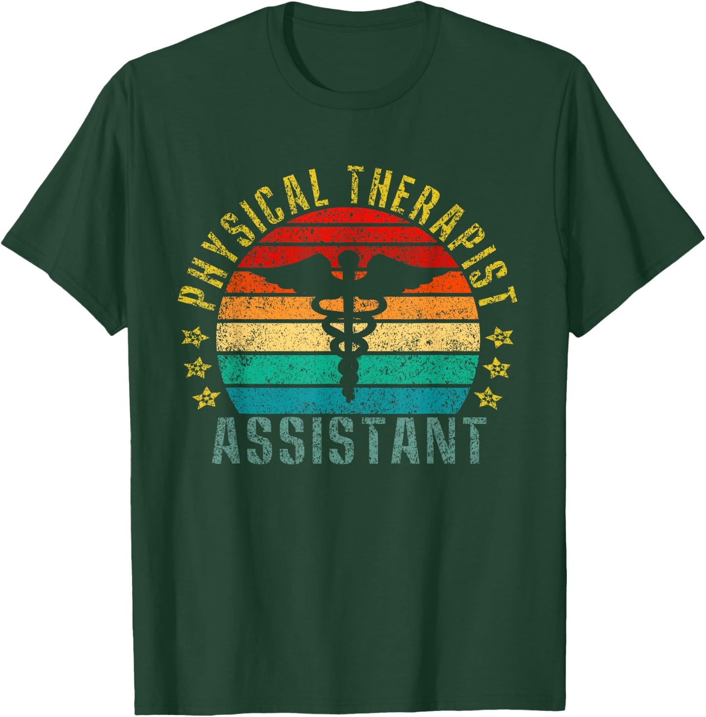 Physical Therapist Assistant Funny Retro T-Shirt - T-Shirt | Forest