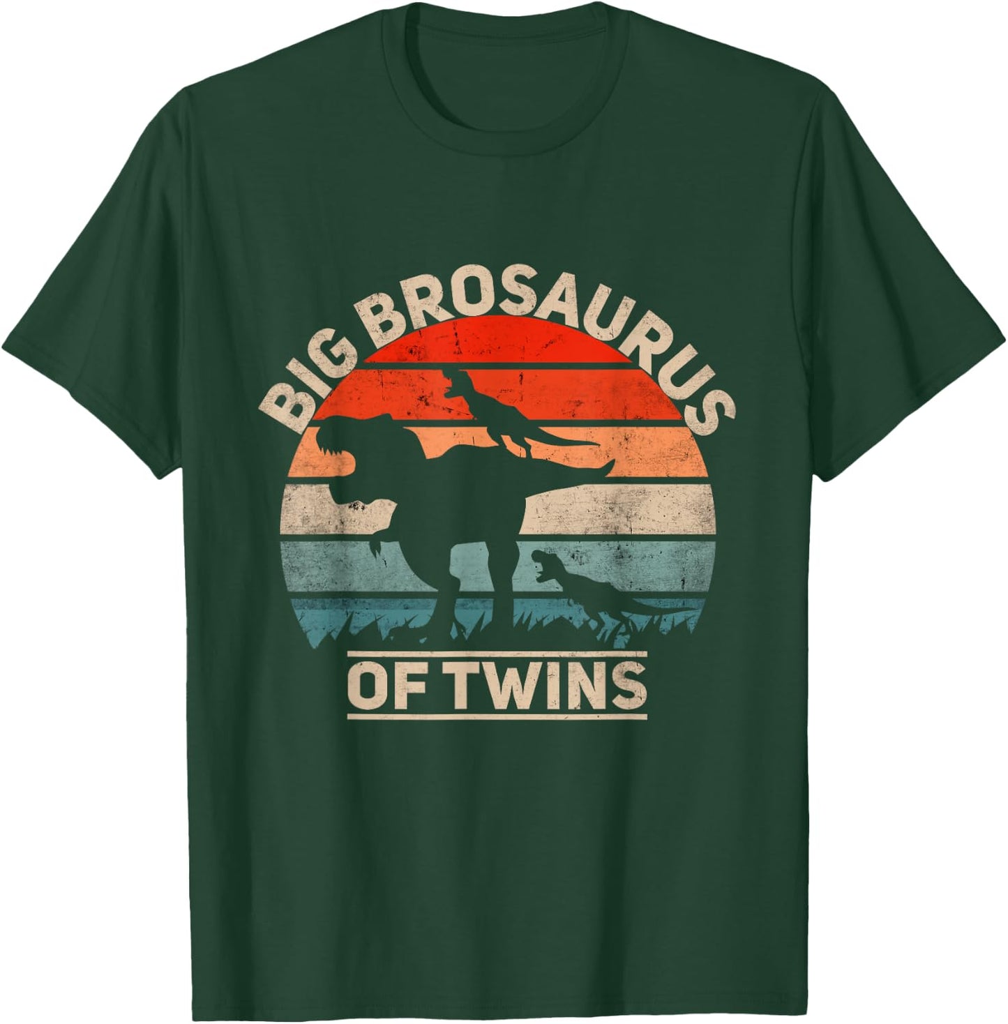 Big Brother of Twins Pregnancy Announcement T-Shirt - T-Shirt | Forest