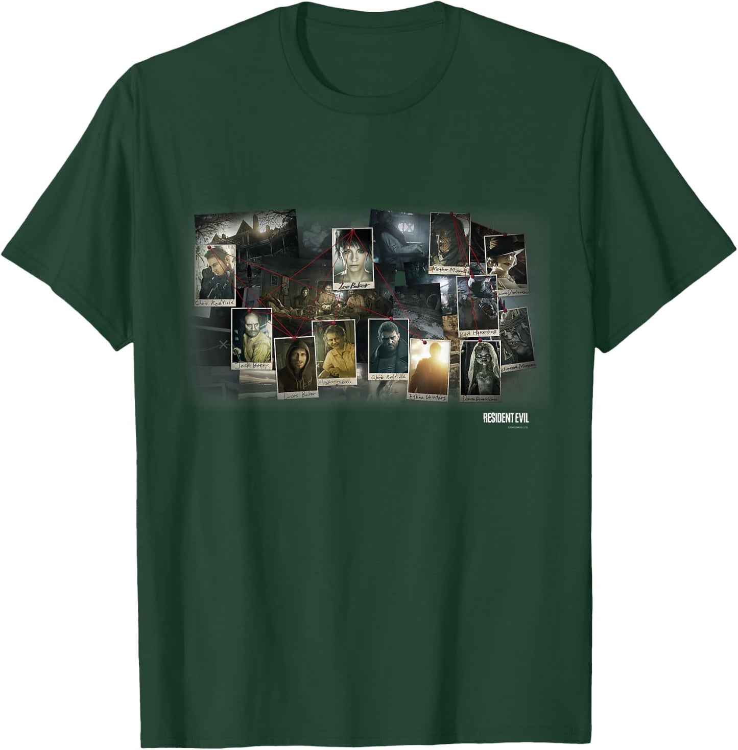 CAPCOM Official Merchandise RESIDENT EVIL 7,8 , Black T-Shirt - T-Shirt | Forest