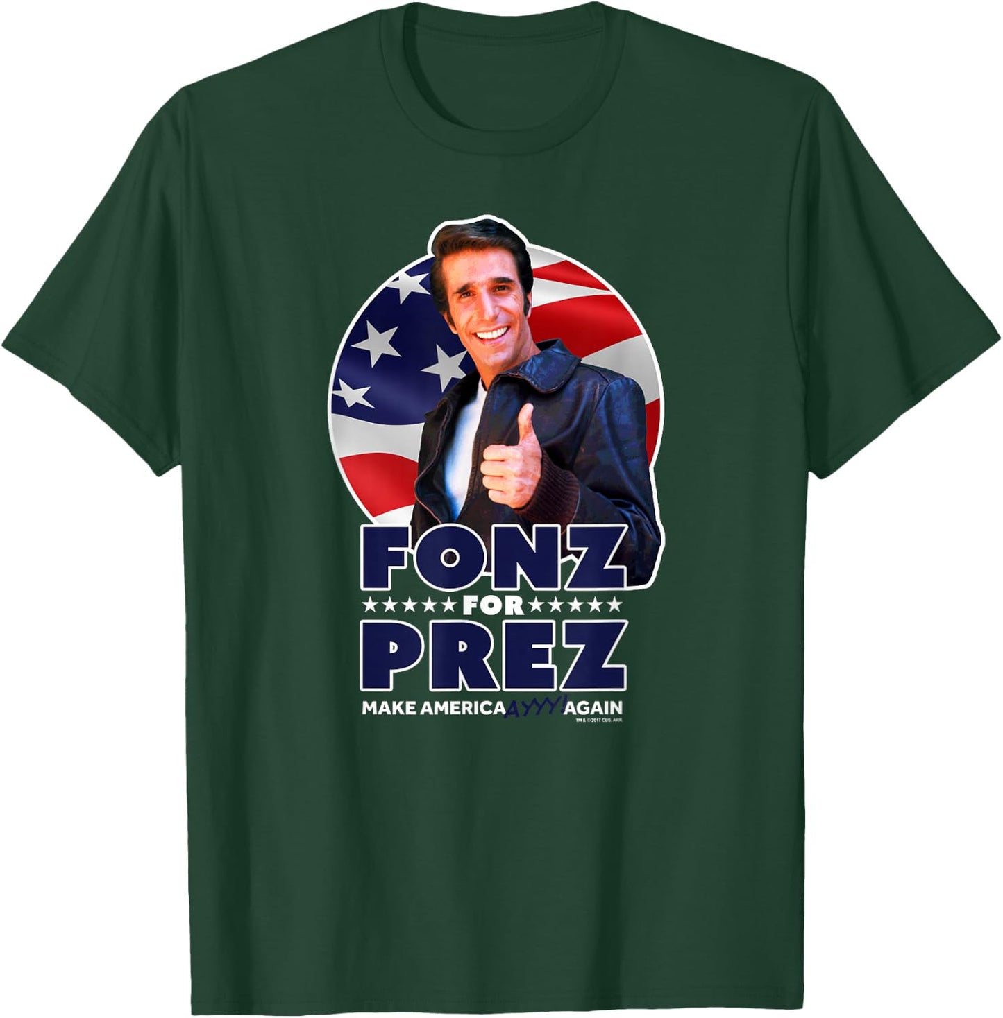 Happy Days Fonz For Prez T-Shirt - T-Shirt | Forest