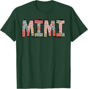 Retro Mimi Colourful Flowers Groovy Daisy Flower T-Shirt - T-Shirt | Forest