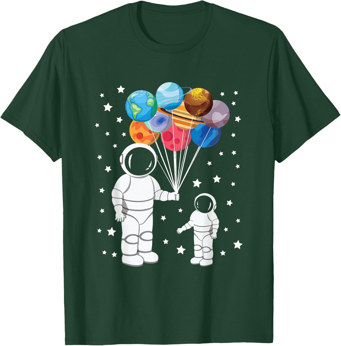 Astronaut Spaceman Funny Space Dwarf Solar System Astronomy T-Shirt - T-Shirt | Forest
