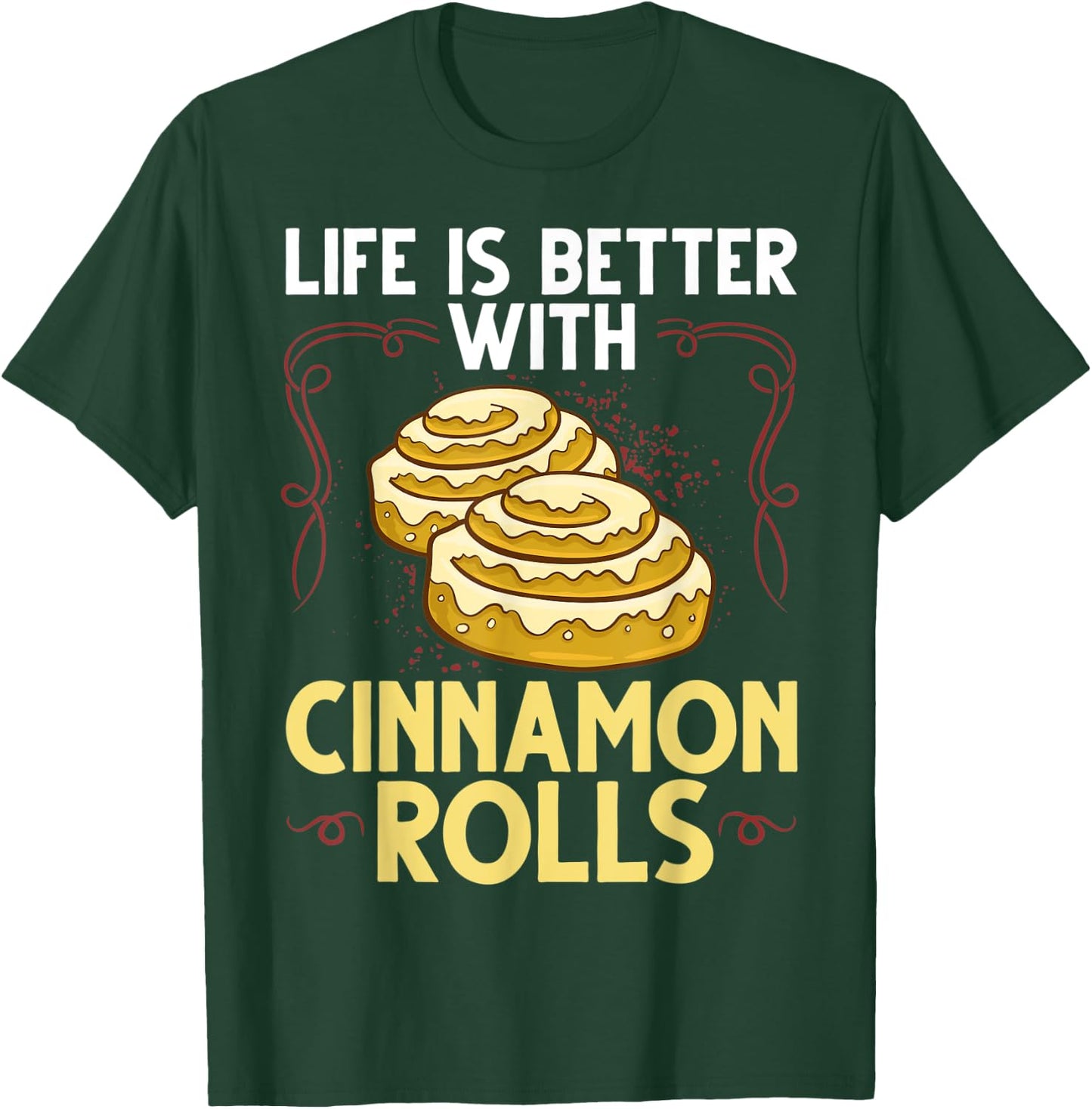 Cinnamon Roll Buns Recipe Gluten Free Keto T-Shirt - T-Shirt | Forest