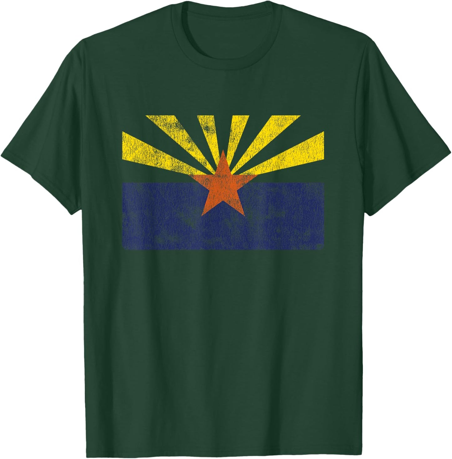Vintage Arizona Flag AZ T-Shirt - T-Shirt | Forest