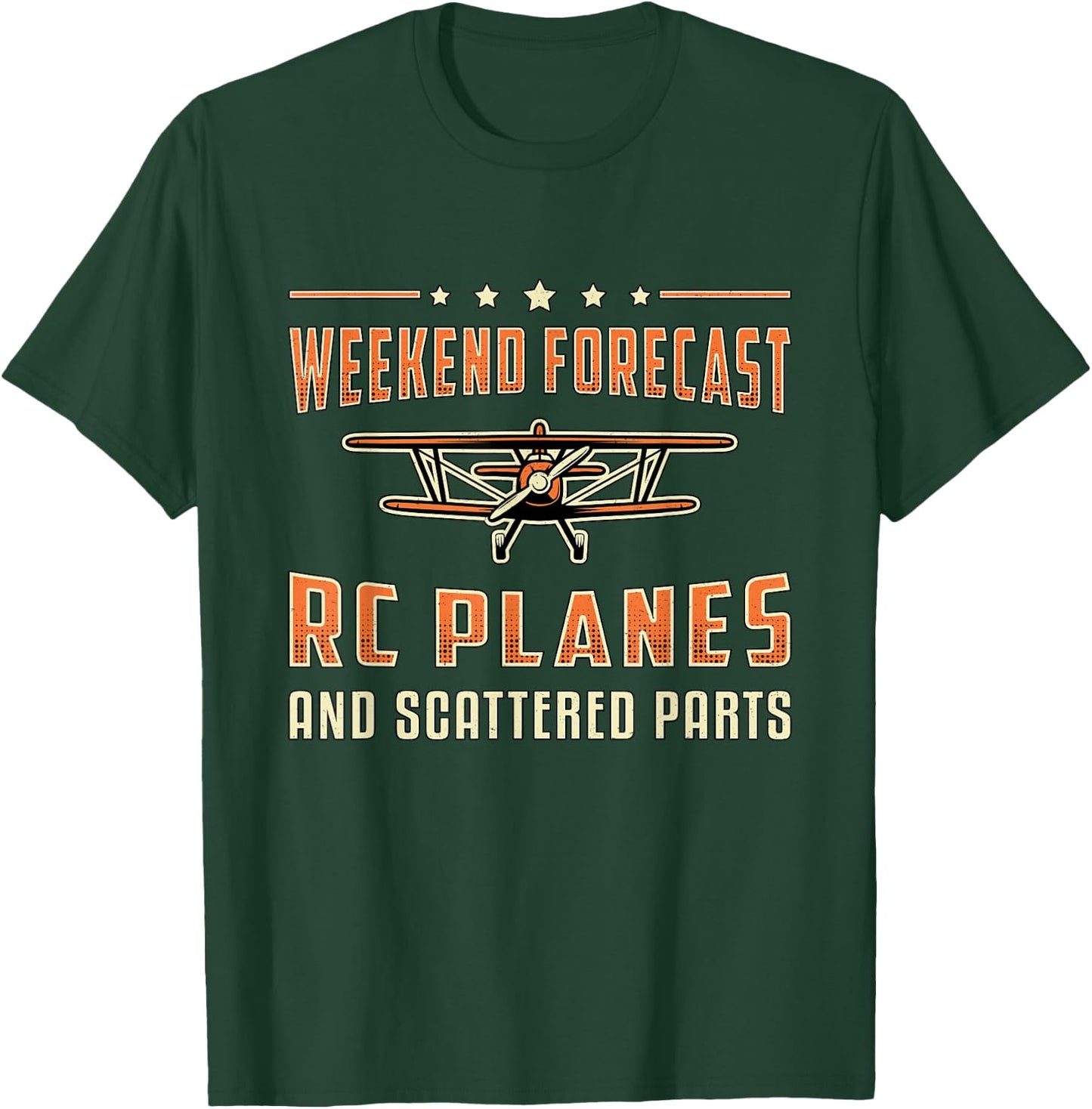 Weekend Forecast RC Planes RC Model Airplane Pilot RC Plane T-Shirt - T-Shirt | Forest