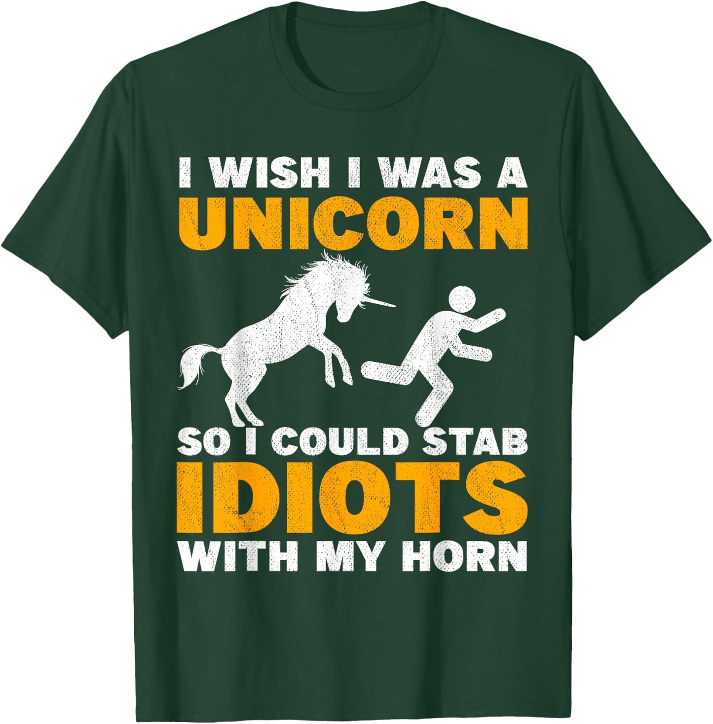Funny sarcastic sarcasm unicorn horn adult humor offensive T-Shirt - T-Shirt | Forest