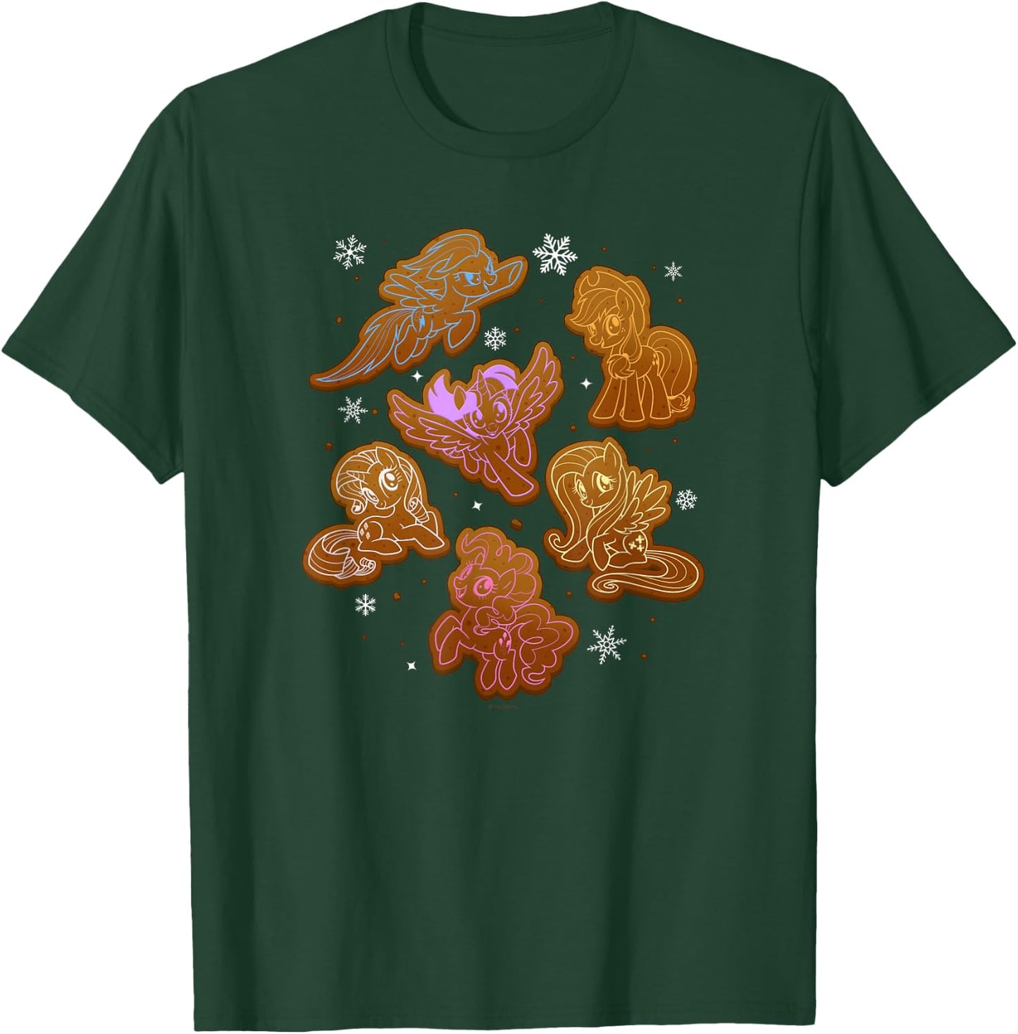My Little Pony Christmas Gingerbread Cookies Ponies T-Shirt - T-Shirt | Forest