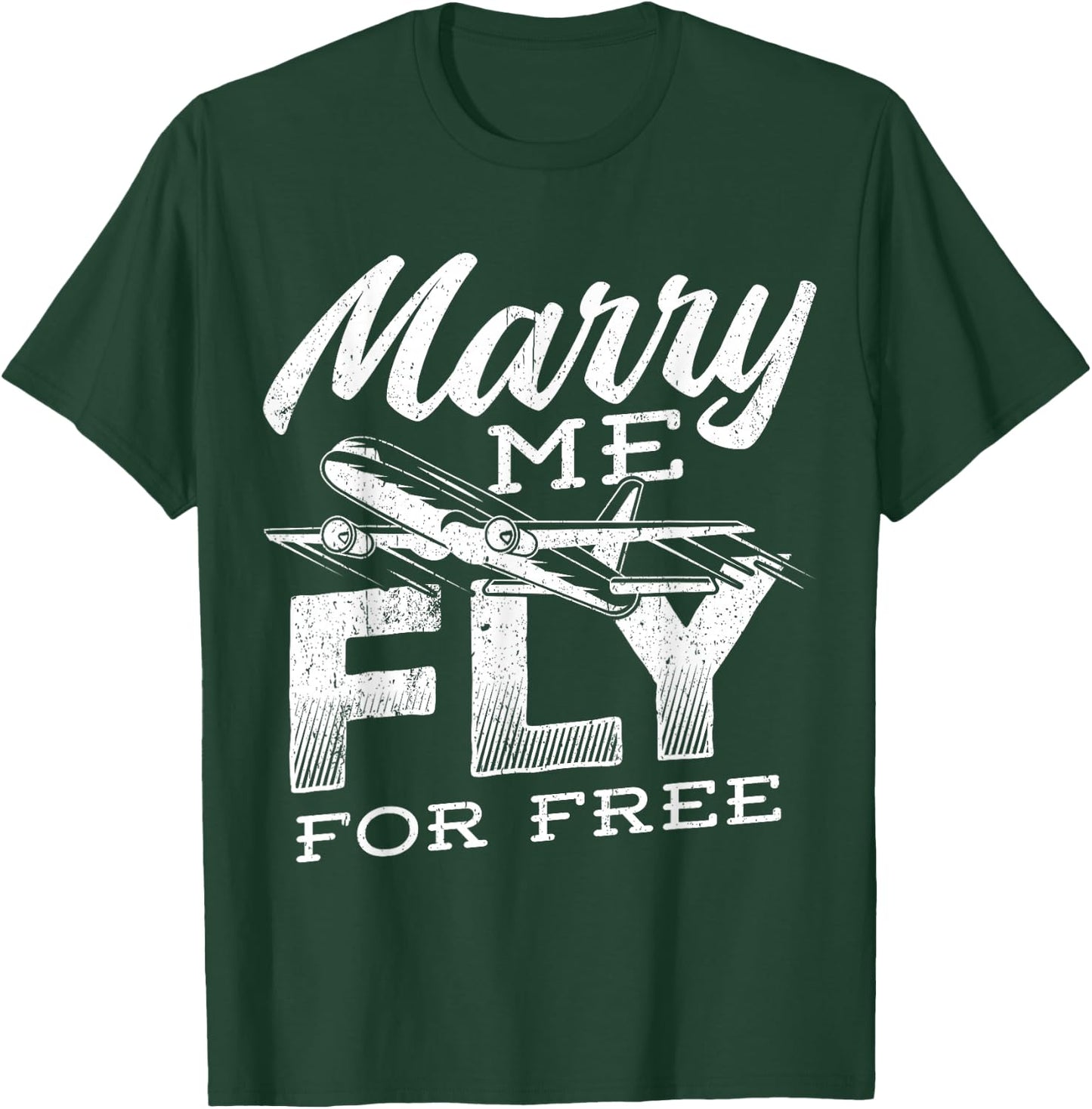 Marry Mich, Fly Free - Airplane Captain T-Shirt - T-Shirt | Forest