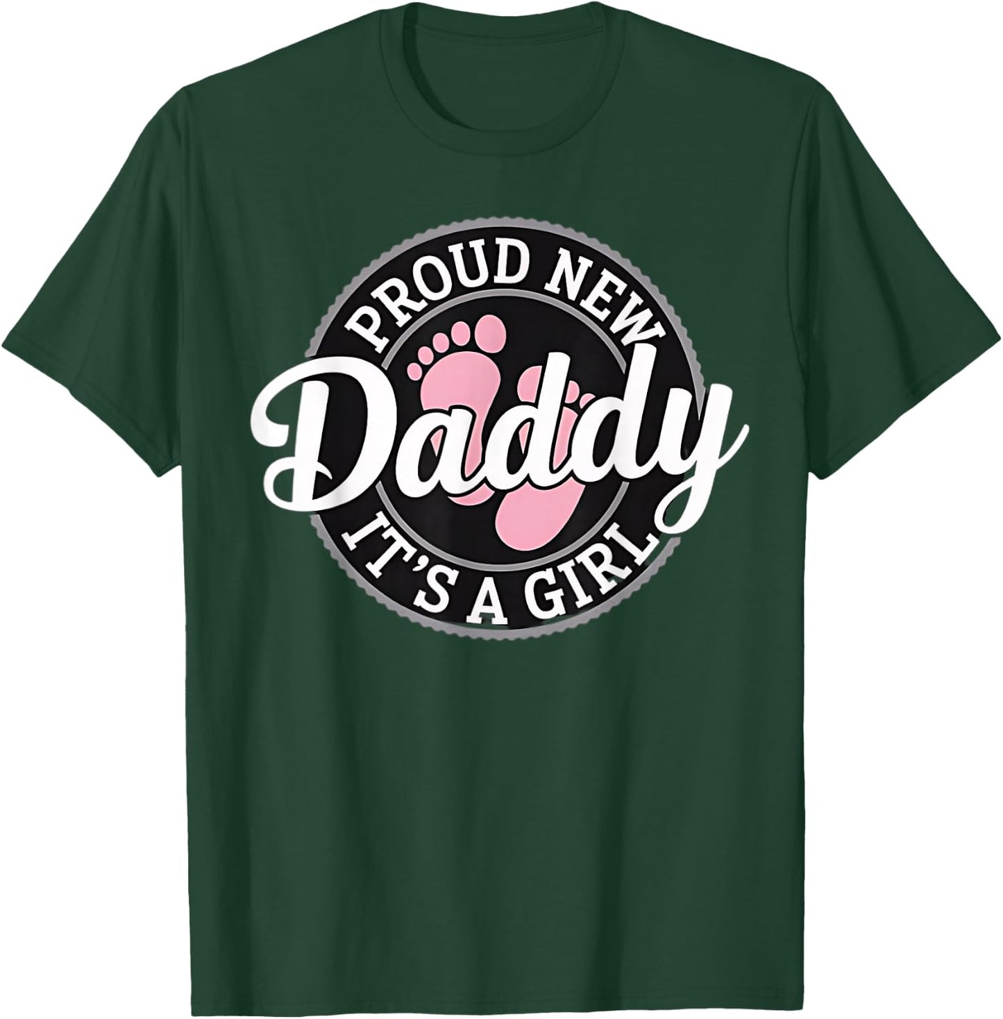 New Dad Est. 2026 Father 2026 Girl Boy Dad 2026 Baby Daddy T-Shirt - T-Shirt | Forest