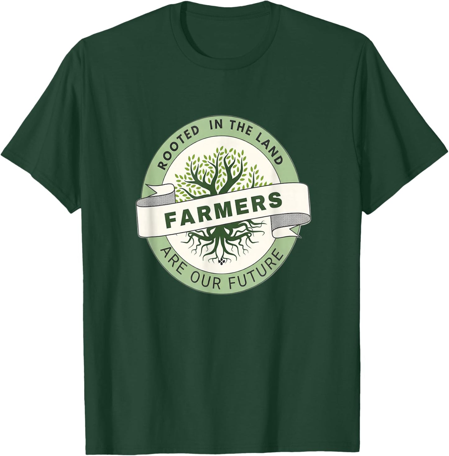 Rooted in The Land Farmers are Our Future T-Shirt - T-Shirt | Forest
