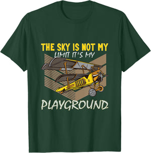 The Sky is not my Limit it's my Playground Pilot T-Shirt - T-Shirt | Forest