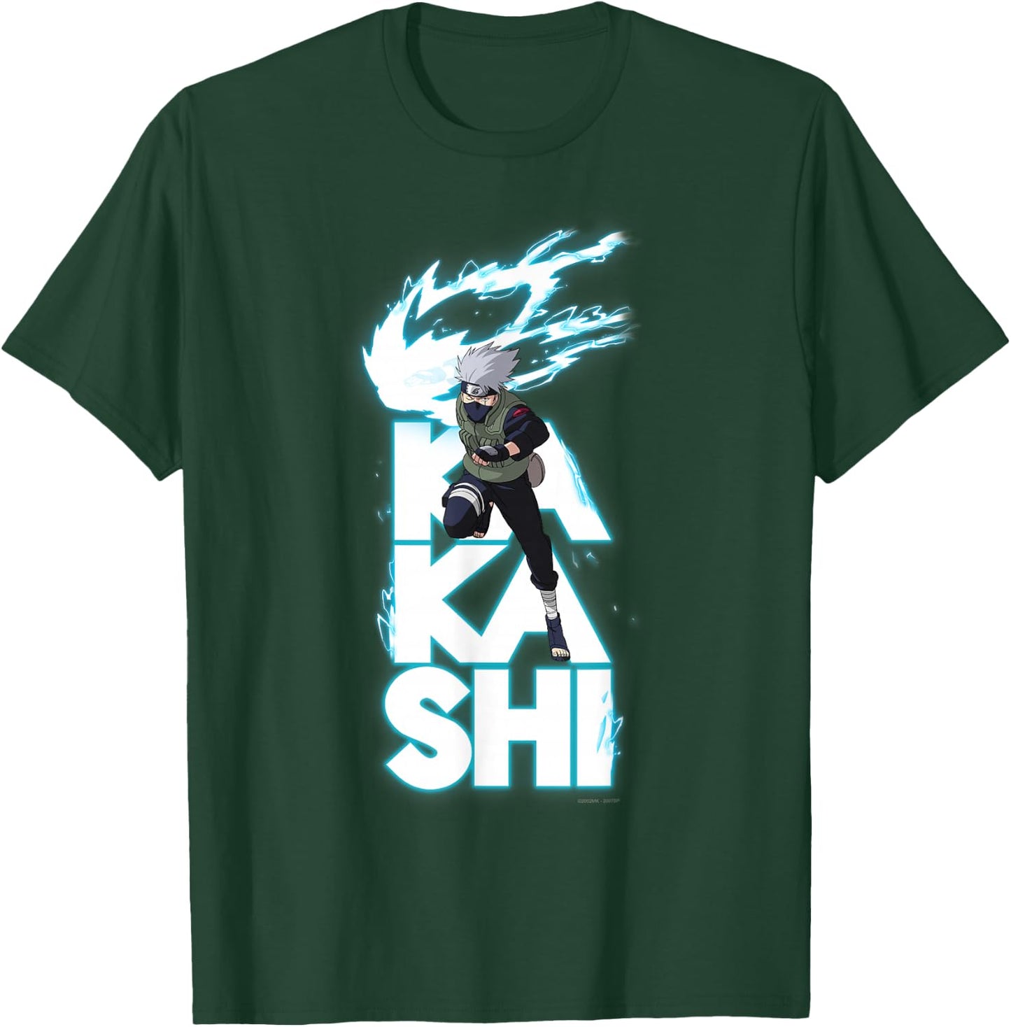 Naruto Shippuden Kakashi Stacked Type T-Shirt - T-Shirt | Forest