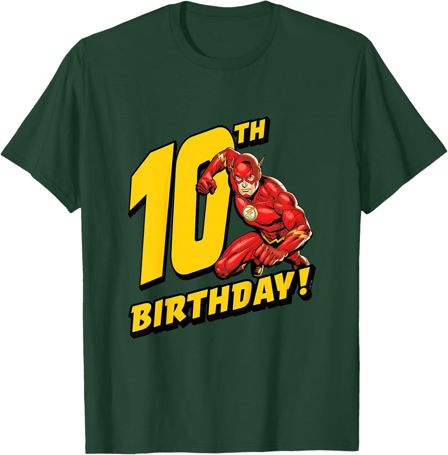 Kids The Flash 10th Birthday T-Shirt - T-Shirt | Forest