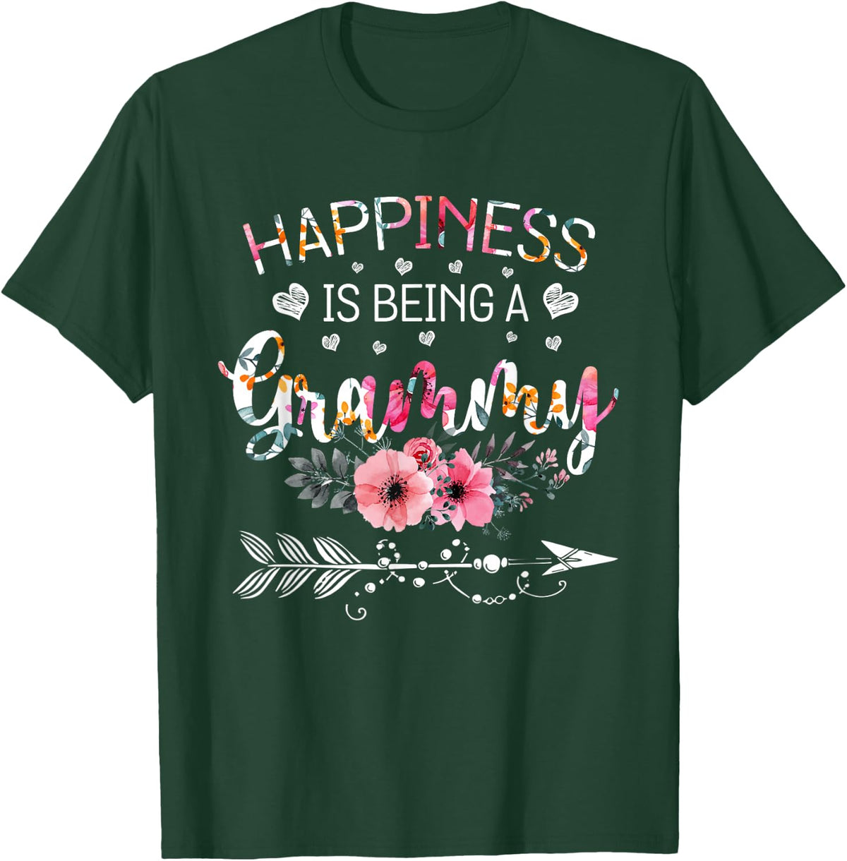 Happiness is being a Grammy Announcement Mothers Day T-Shirt - T-Shirt | Forest